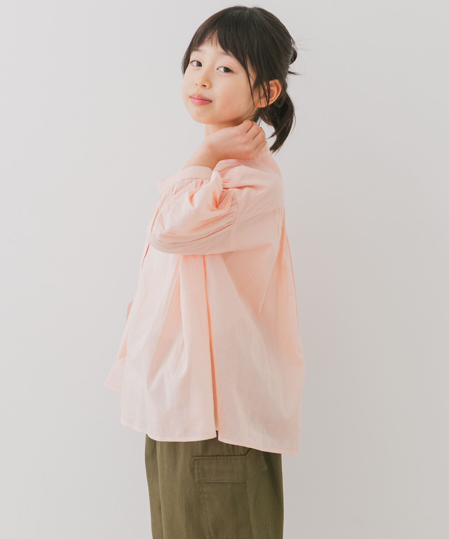 URBAN RESEARCH DOORS「『親子リンク』コットンボイルギャザーブラウス(KIDS)」|その他|