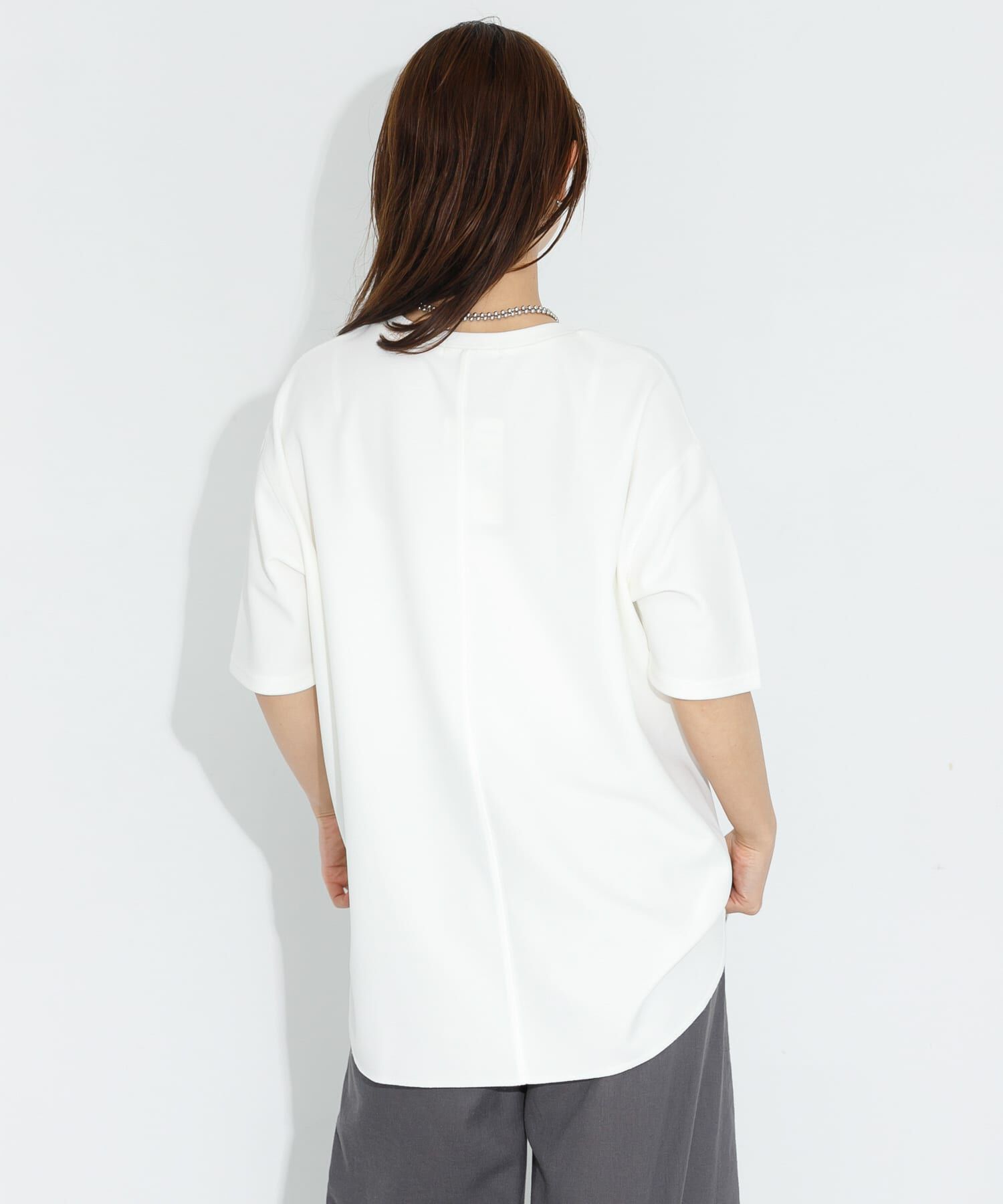 Sonny Label 「カットジョーゼットハーフスリーブプルオーバー」|Tシャツ・カットソー|