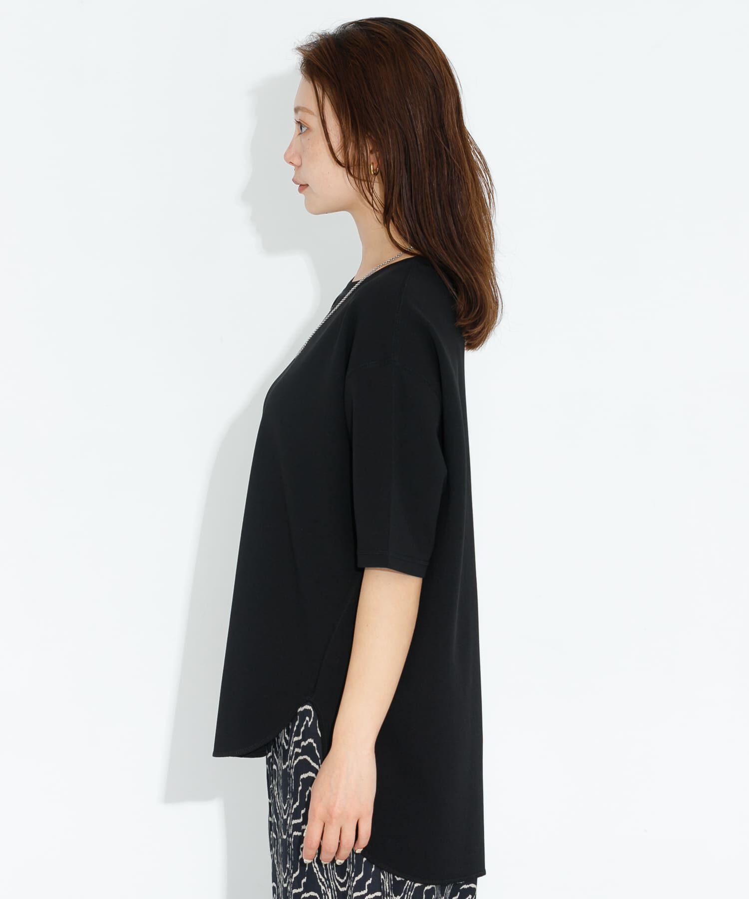 Sonny Label 「カットジョーゼットハーフスリーブプルオーバー」|Tシャツ・カットソー|