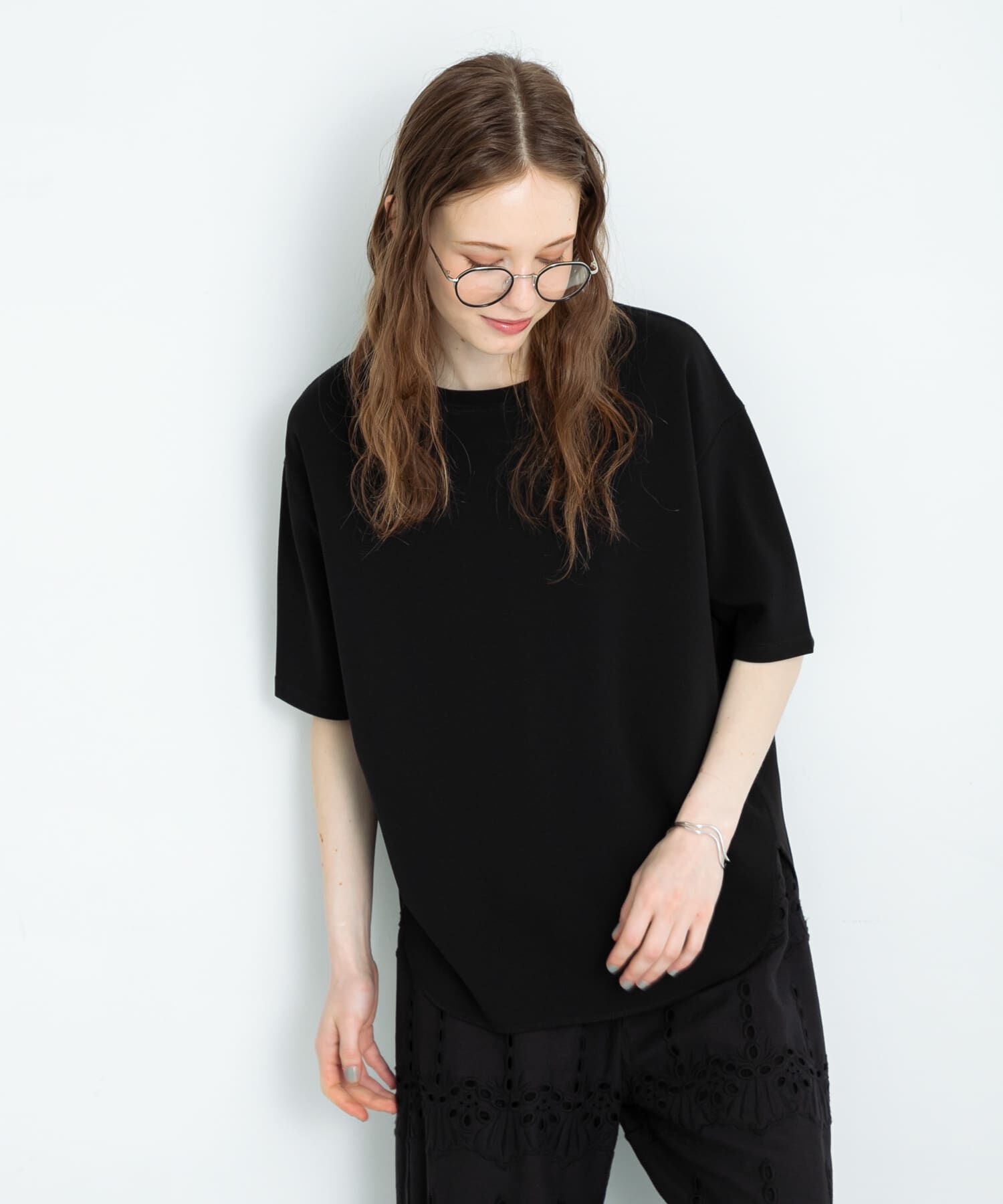 Sonny Label 「カットジョーゼットハーフスリーブプルオーバー」|Tシャツ・カットソー|