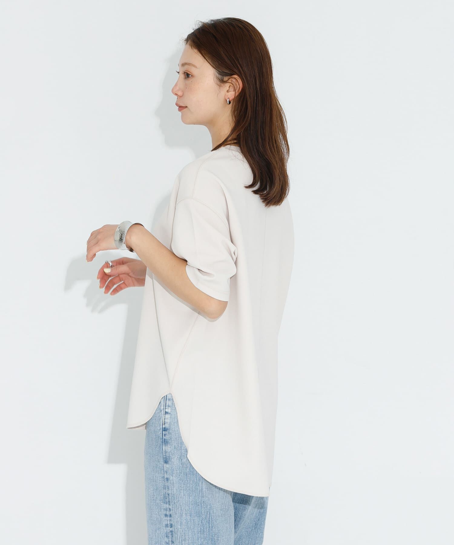 Sonny Label 「カットジョーゼットハーフスリーブプルオーバー」|Tシャツ・カットソー|