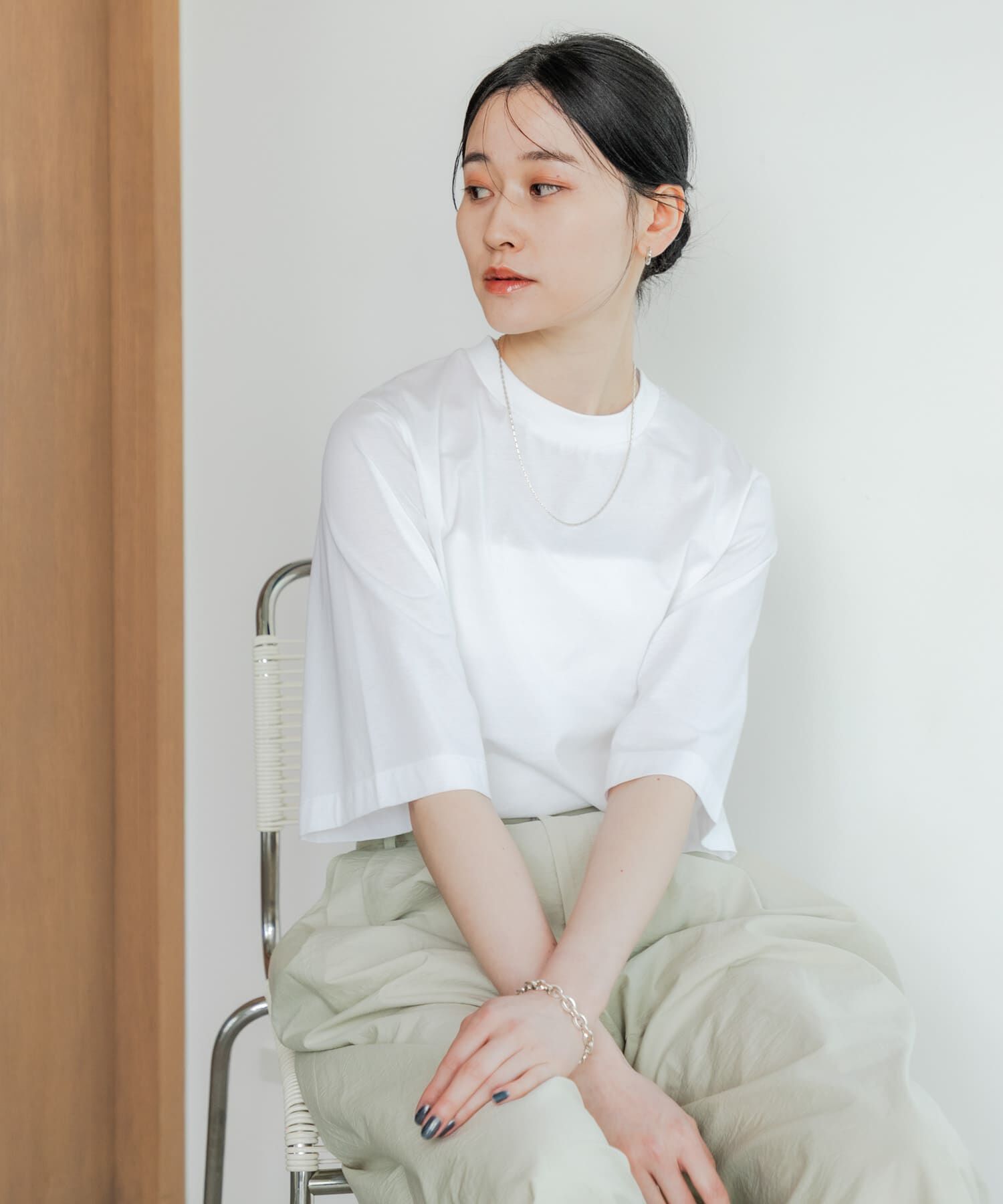 URBAN RESEARCH「スーピマコットンハーフスリーブカットソー」|Tシャツ・カットソー|