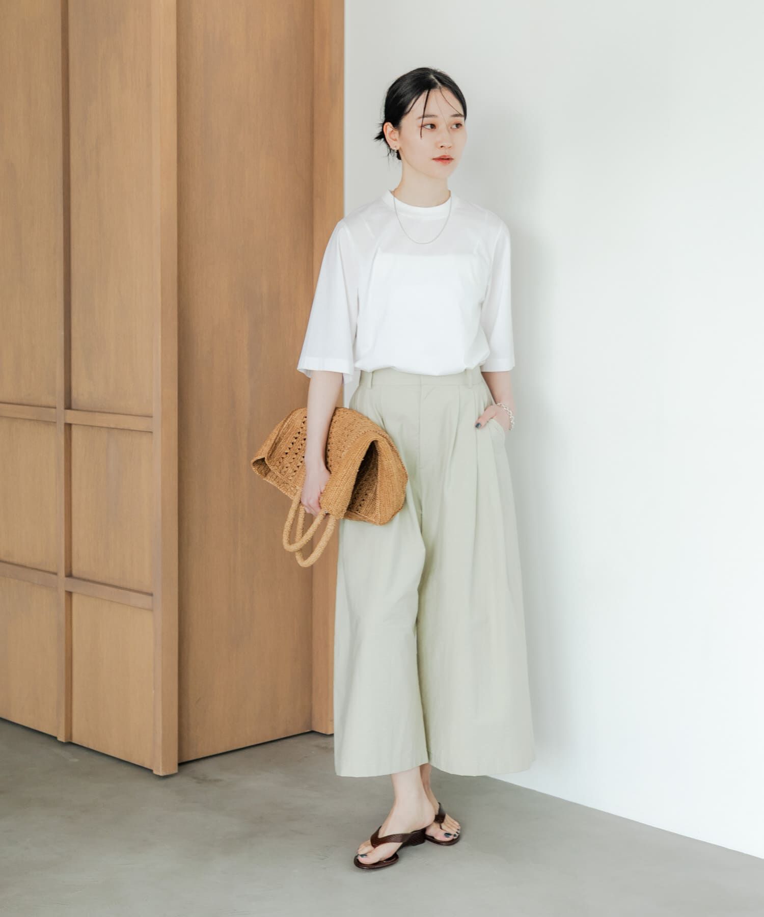 URBAN RESEARCH「スーピマコットンハーフスリーブカットソー」|Tシャツ・カットソー|