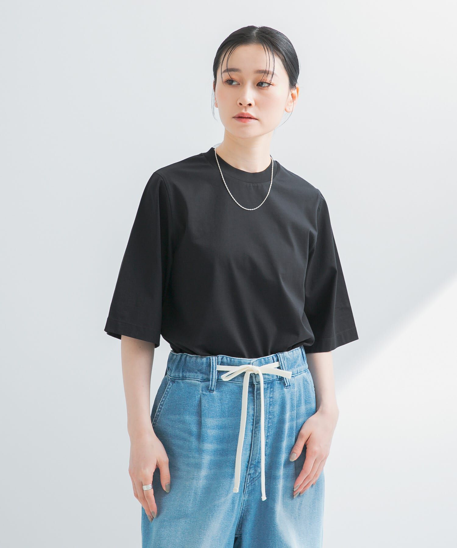 URBAN RESEARCH「スーピマコットンハーフスリーブカットソー」|Tシャツ・カットソー|