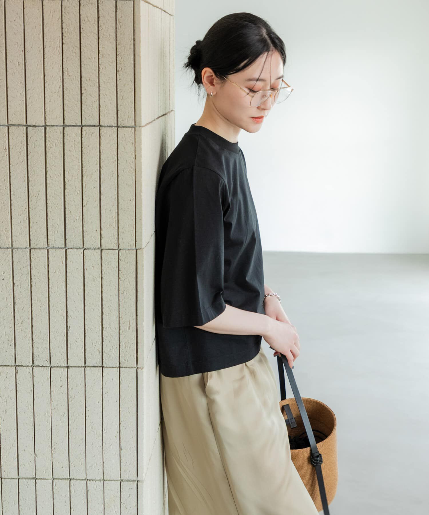 URBAN RESEARCH「スーピマコットンハーフスリーブカットソー」|Tシャツ・カットソー|