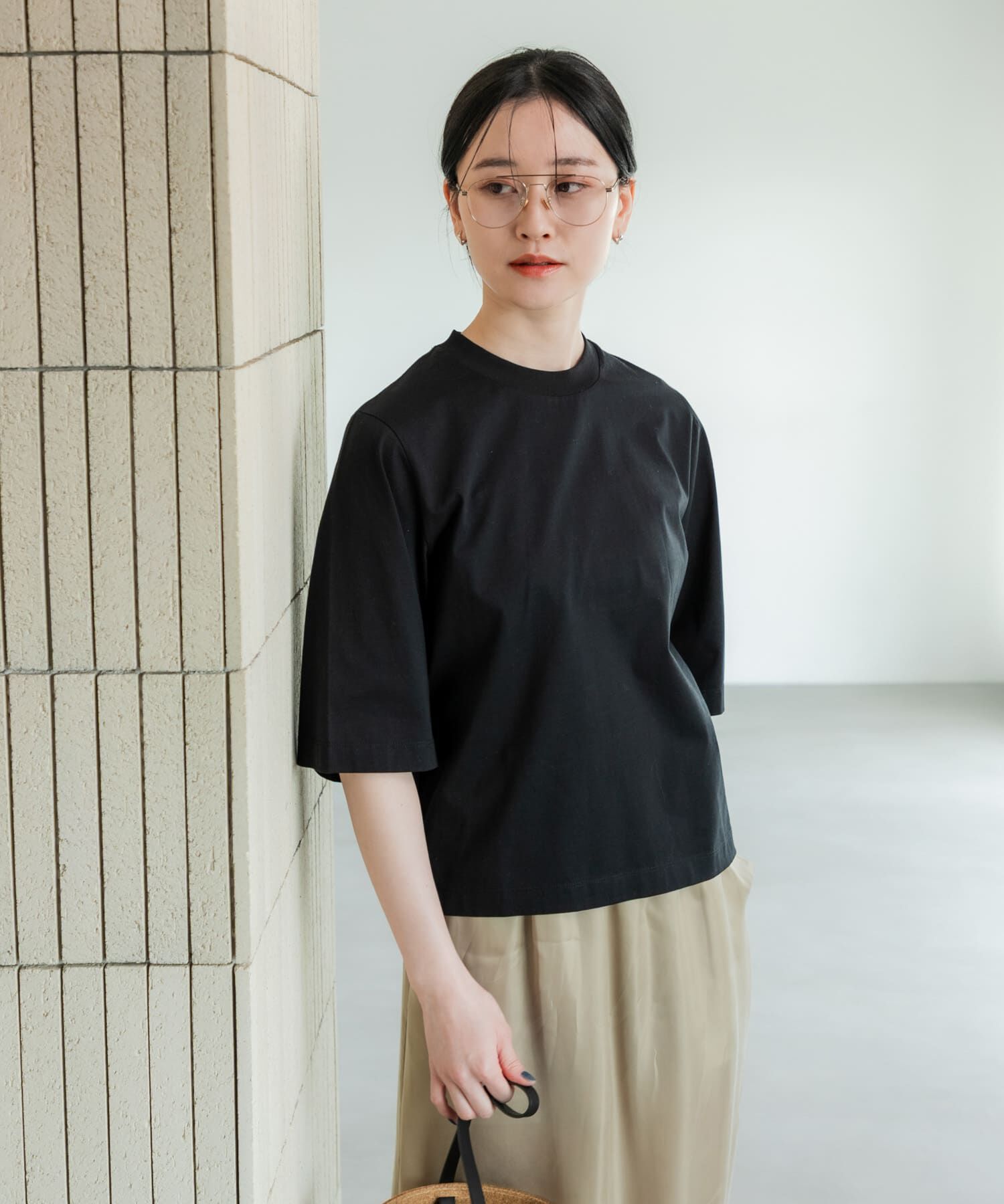 URBAN RESEARCH「スーピマコットンハーフスリーブカットソー」|Tシャツ・カットソー|