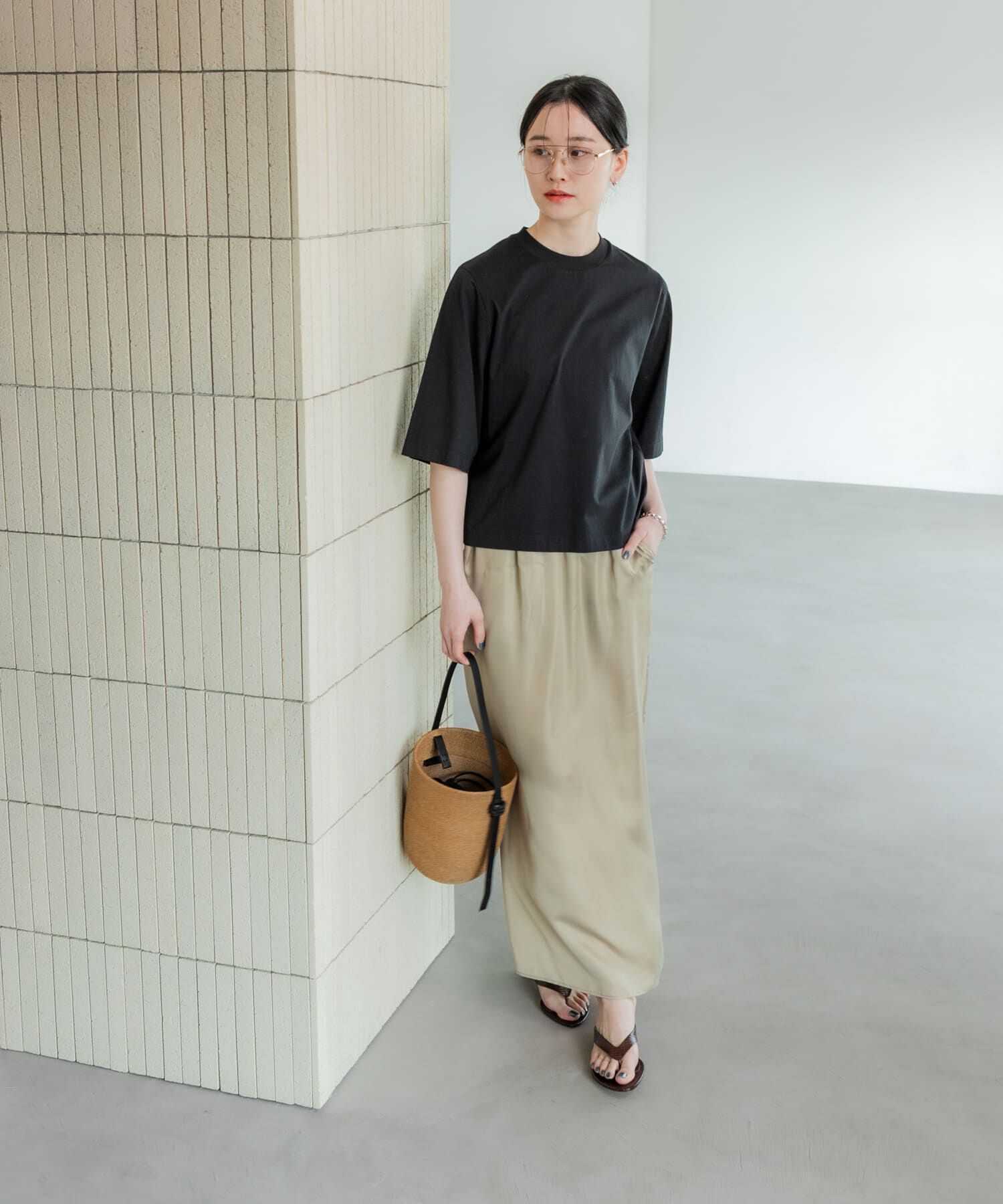 URBAN RESEARCH「スーピマコットンハーフスリーブカットソー」|Tシャツ・カットソー|