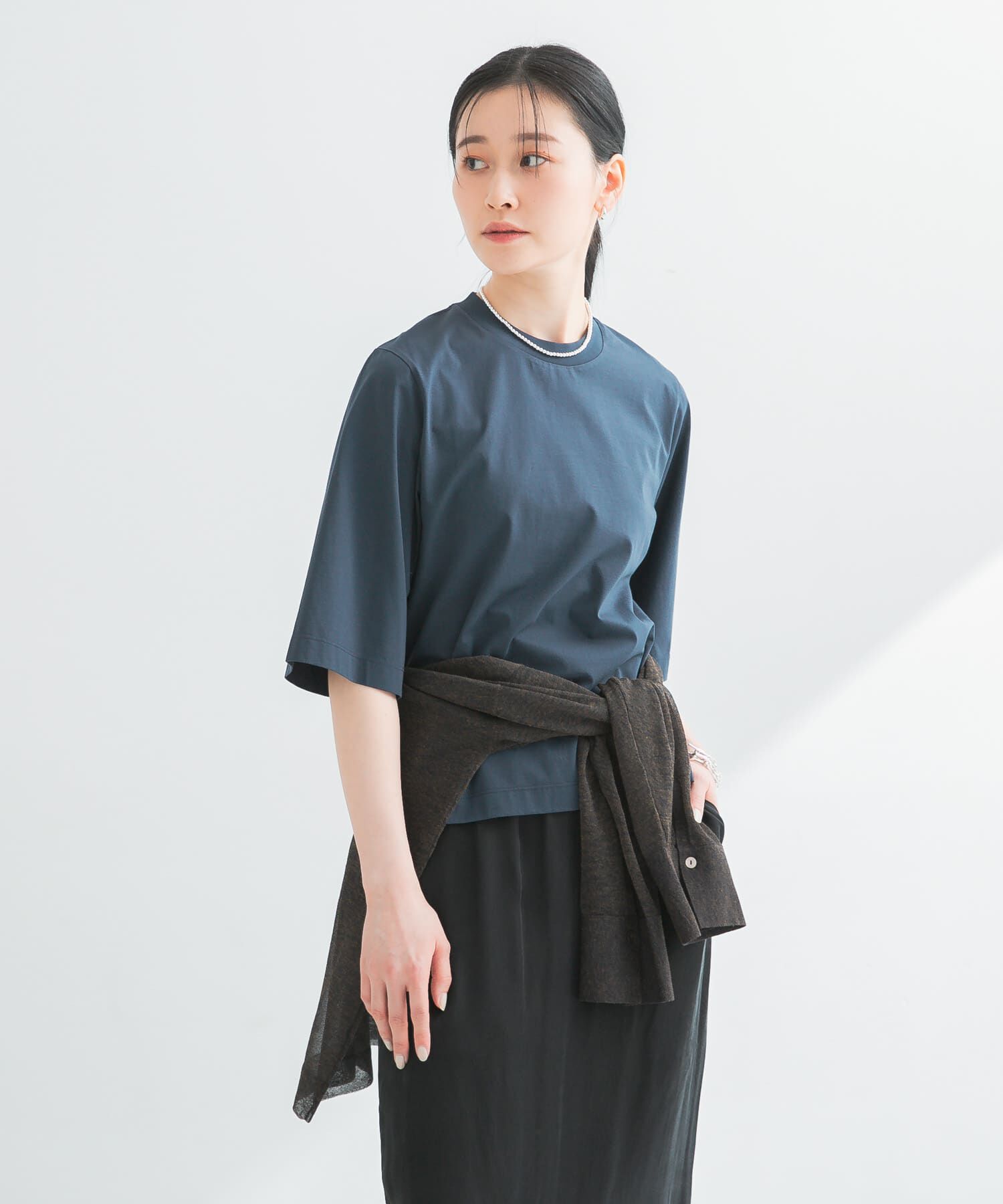 URBAN RESEARCH「スーピマコットンハーフスリーブカットソー」|Tシャツ・カットソー|