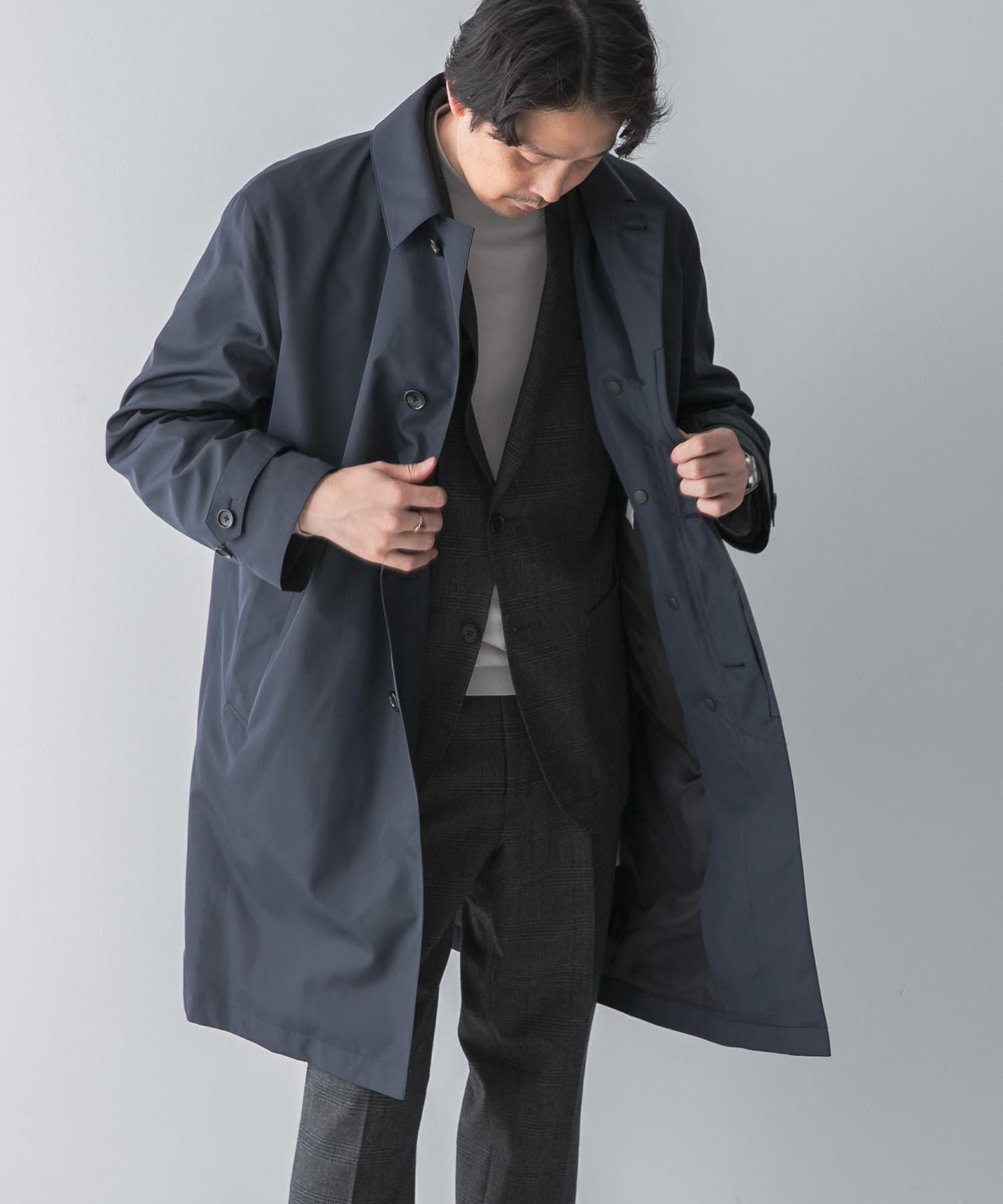 URBAN RESEARCH DOORS「LIFE STYLE TAILOR　3WAYコンフォータブルコート」|テーラードジャケット|ネイビー