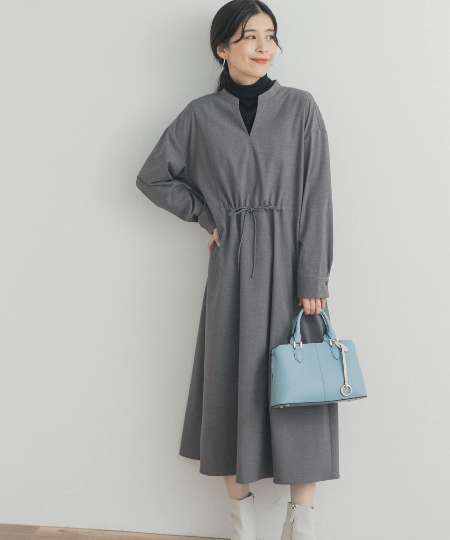 URBAN RESEARCH DOORS「ドロストリボンフレアワンピース」|ワンピース|