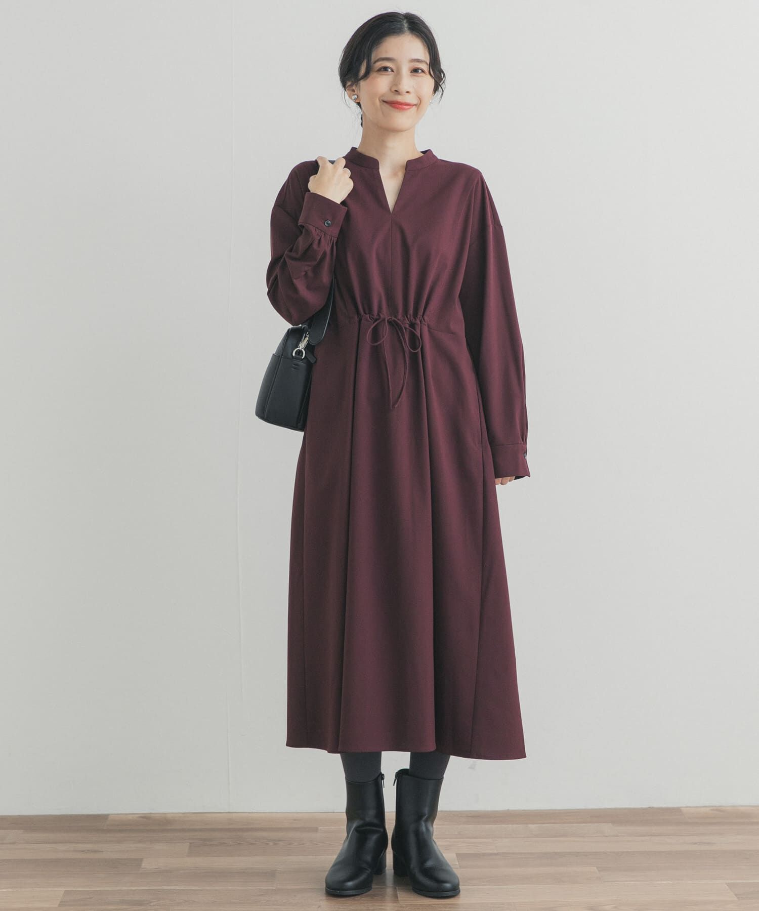 URBAN RESEARCH DOORS「ドロストリボンフレアワンピース」|ワンピース|