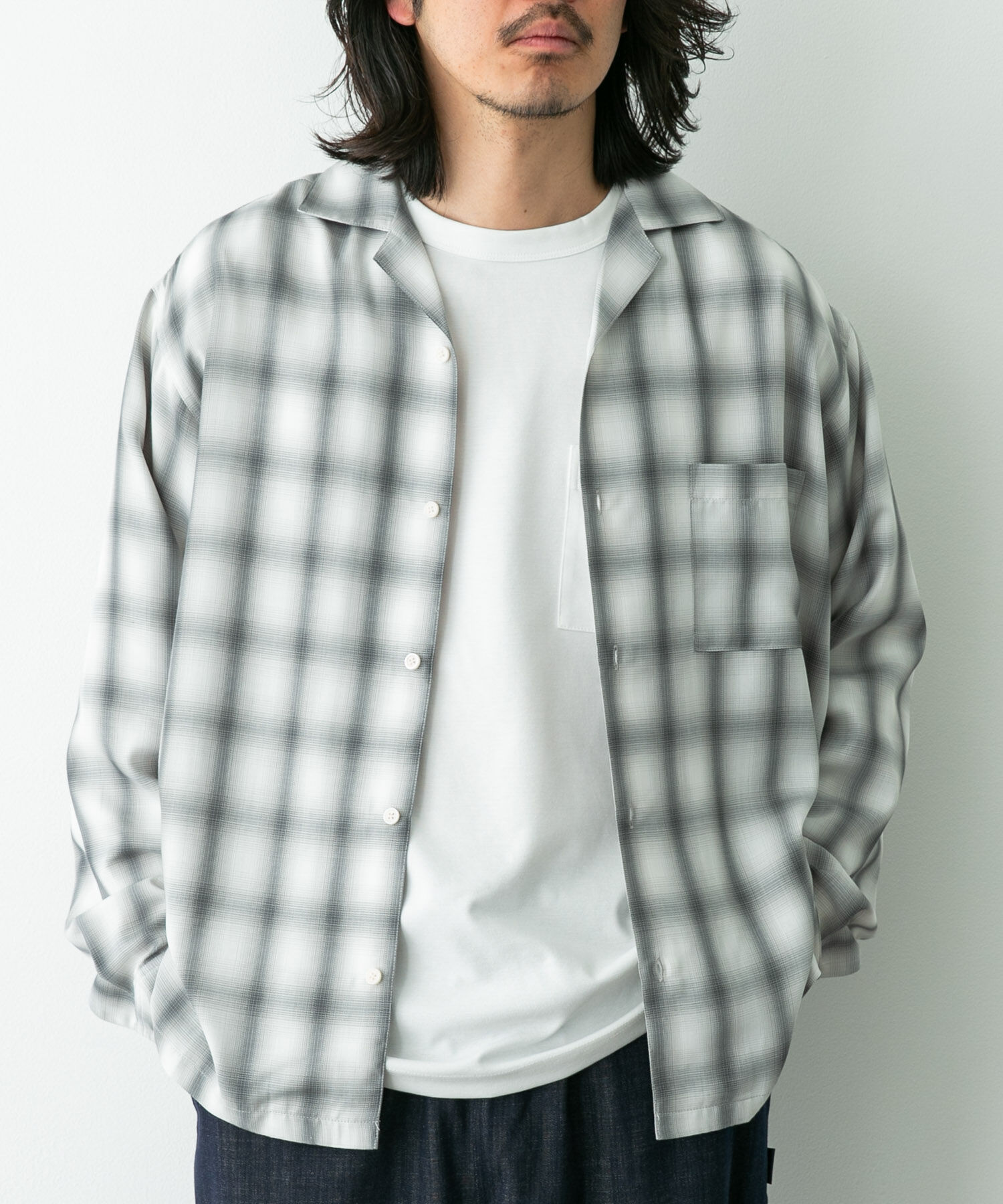 Sonny Label 「オンブレチェックロングスリーブシャツ」|シャツ・ブラウス|