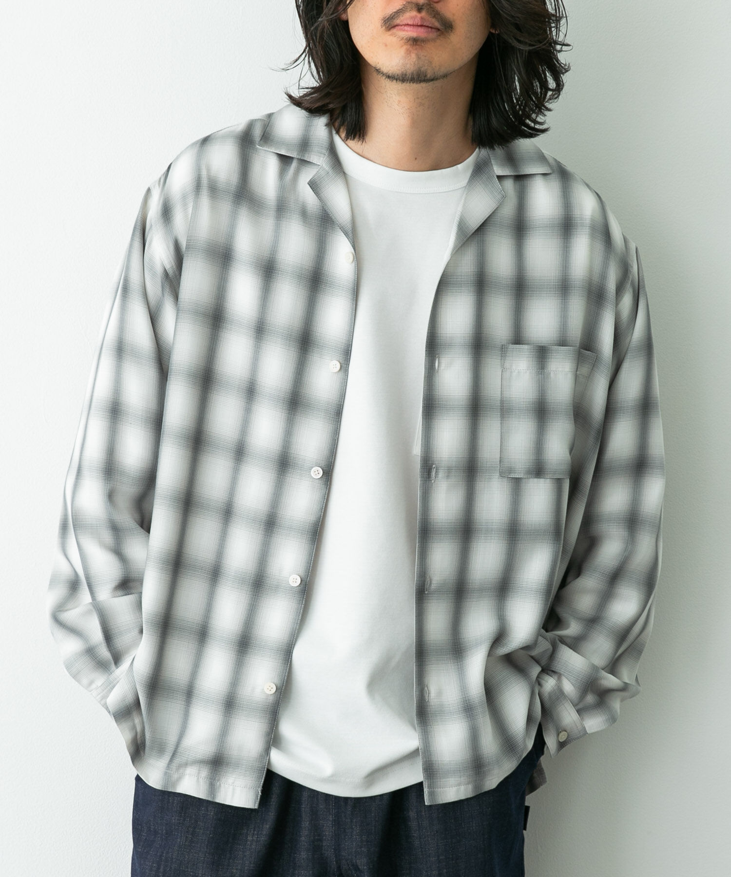 Sonny Label 「オンブレチェックロングスリーブシャツ」|シャツ・ブラウス|