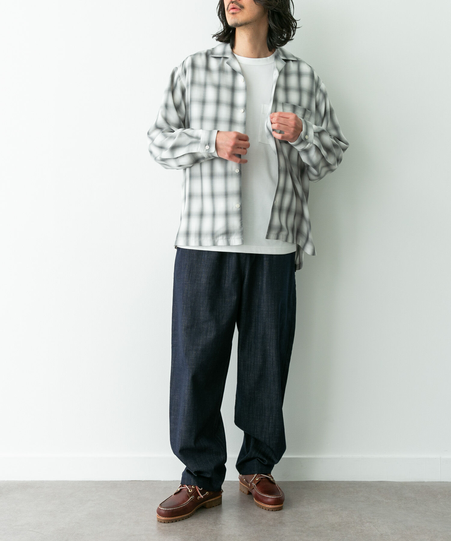 Sonny Label 「オンブレチェックロングスリーブシャツ」|シャツ・ブラウス|