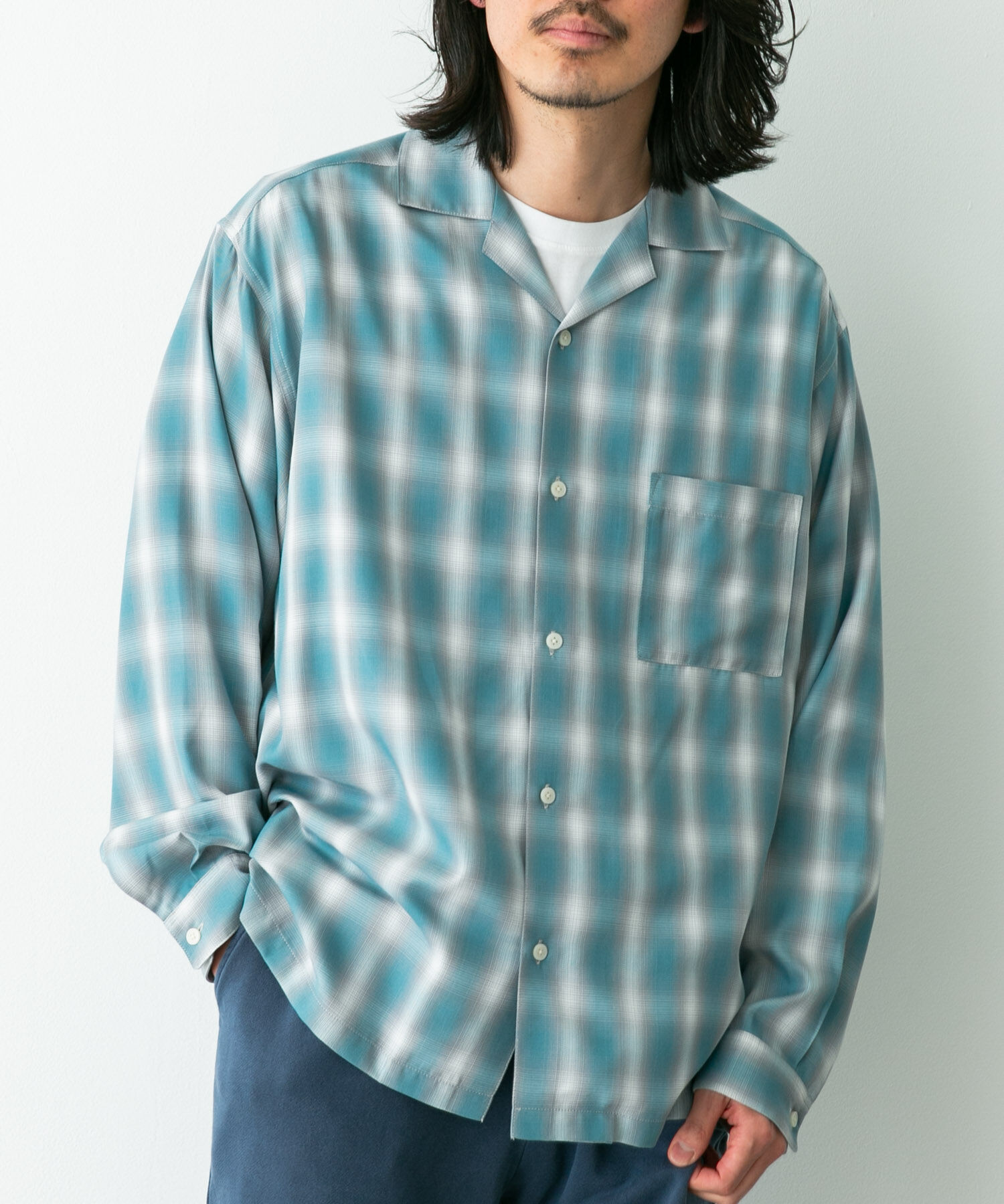 Sonny Label 「オンブレチェックロングスリーブシャツ」|シャツ・ブラウス|