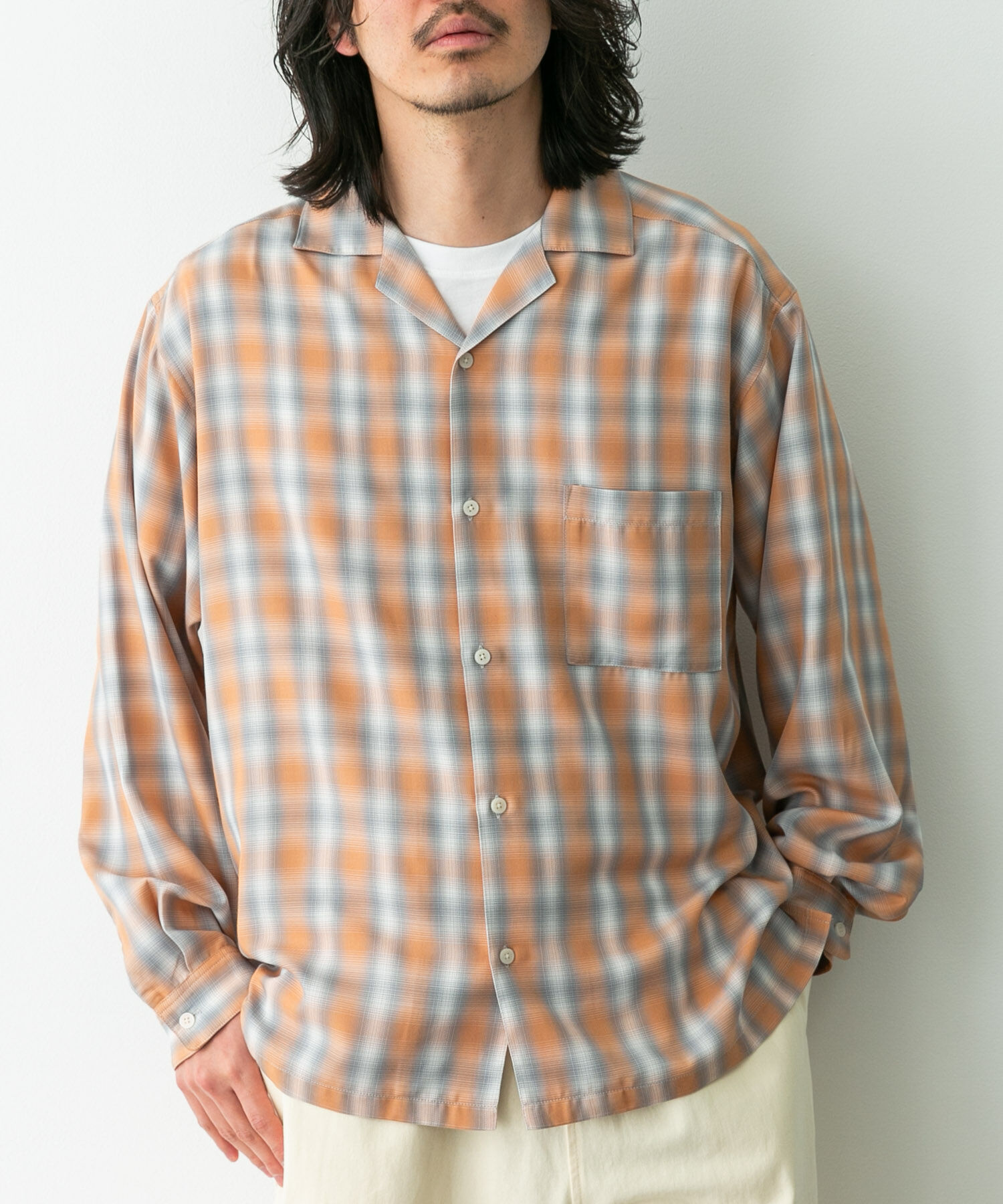 Sonny Label 「オンブレチェックロングスリーブシャツ」|シャツ・ブラウス|