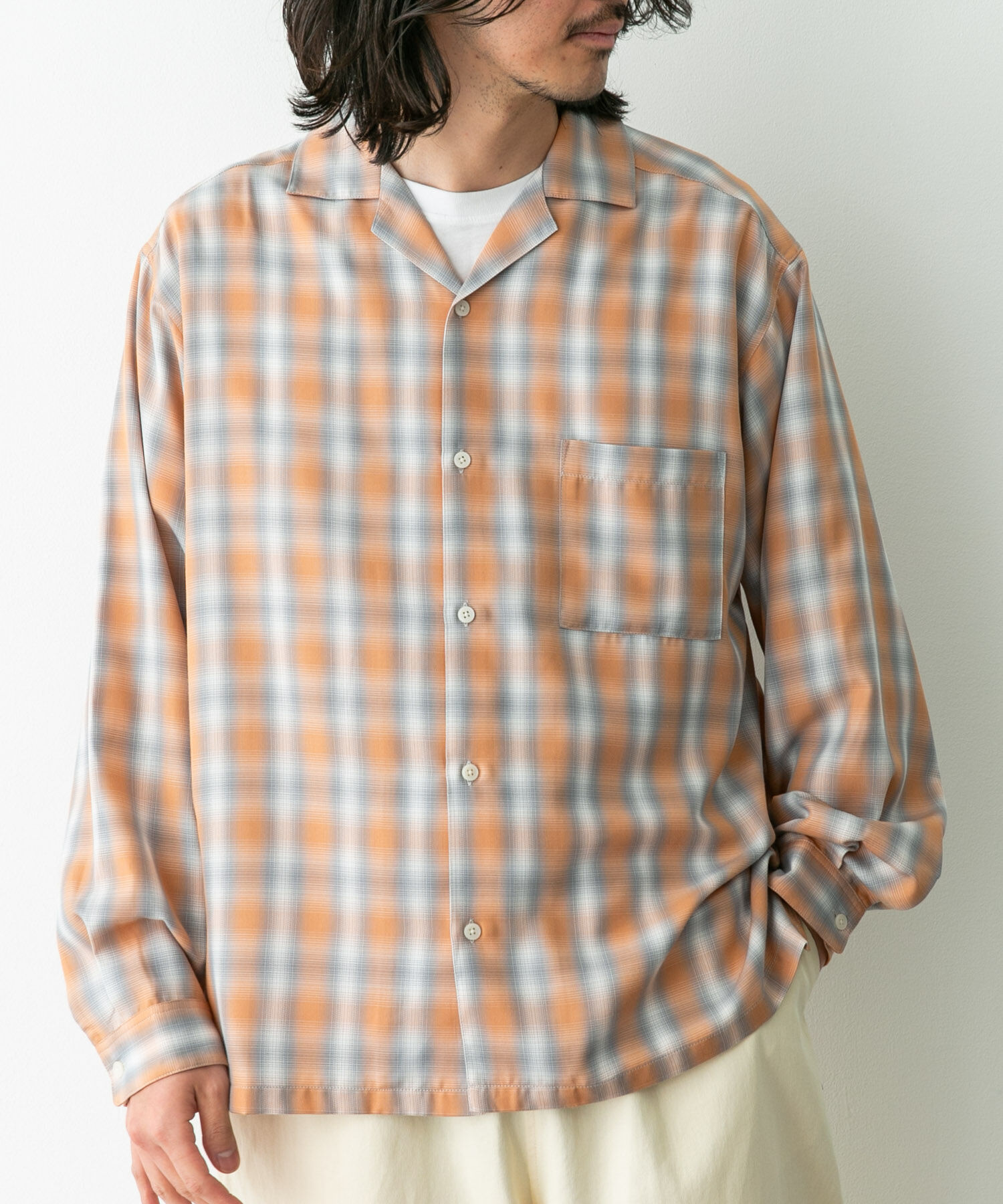 Sonny Label 「オンブレチェックロングスリーブシャツ」|シャツ・ブラウス|