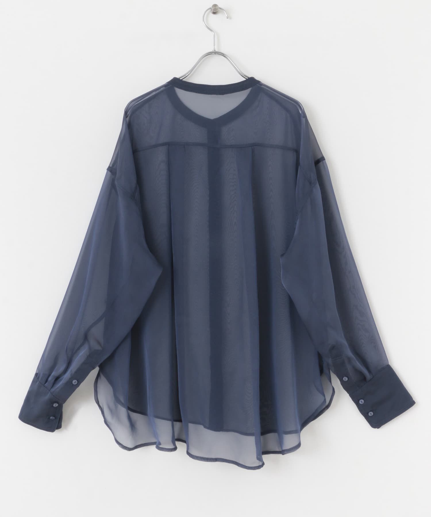 SENSE OF PLACE by URBAN RESEARCH「バンドカラーシャンブレーシアーシャツ」|シャツ・ブラウス|