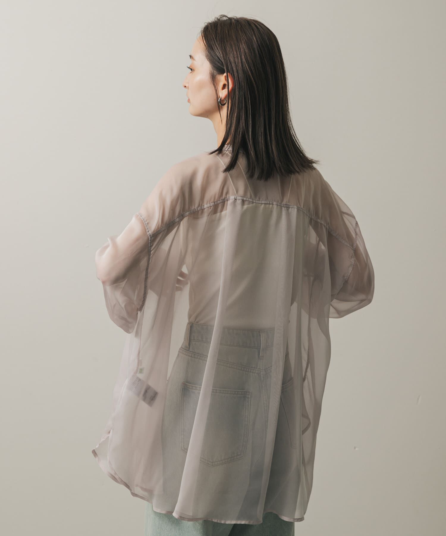 SENSE OF PLACE by URBAN RESEARCH「バンドカラーシャンブレーシアーシャツ」|シャツ・ブラウス|