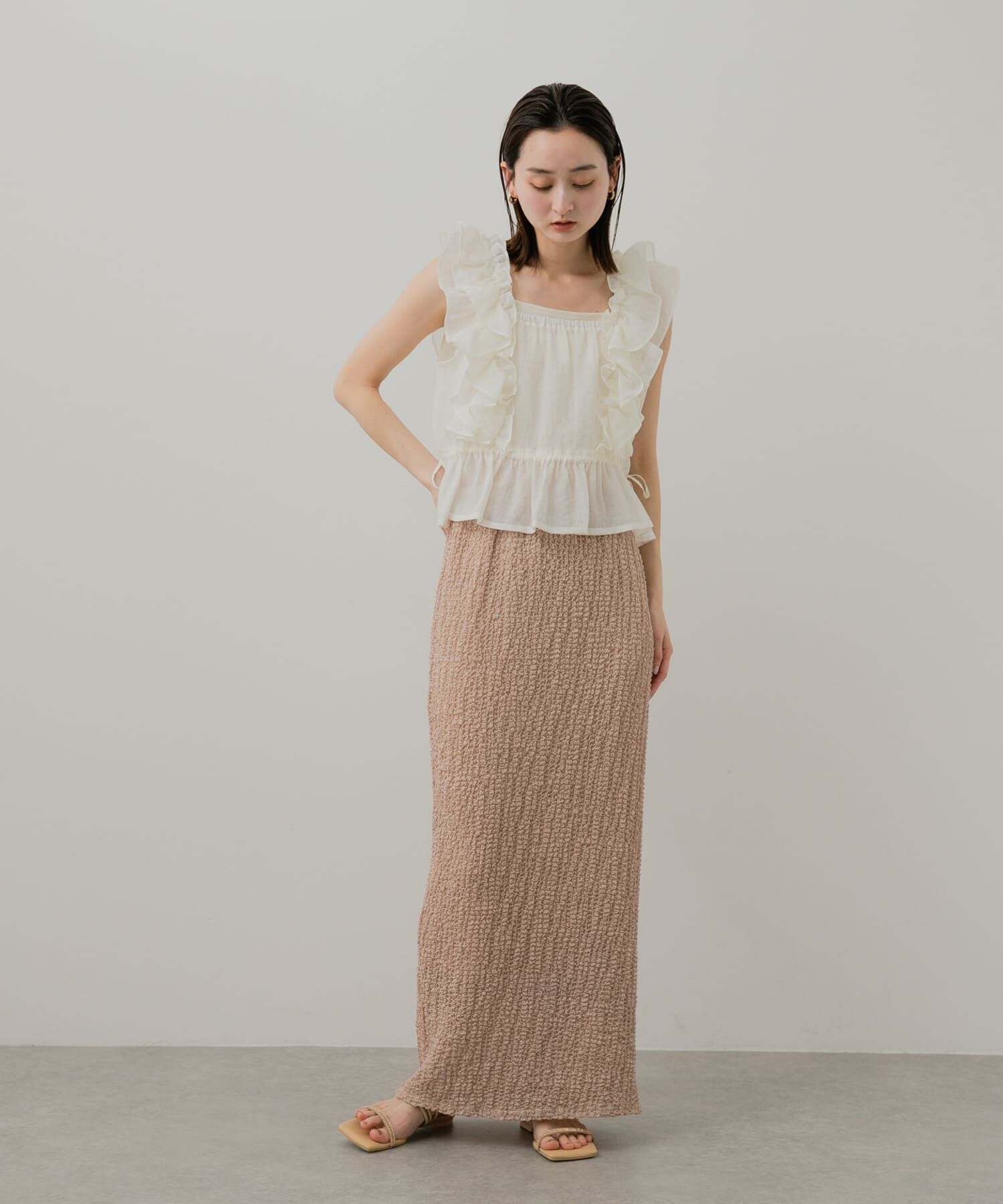 SENSE OF PLACE by URBAN RESEARCH「シアーフクレジャガードスカート」|スカート|