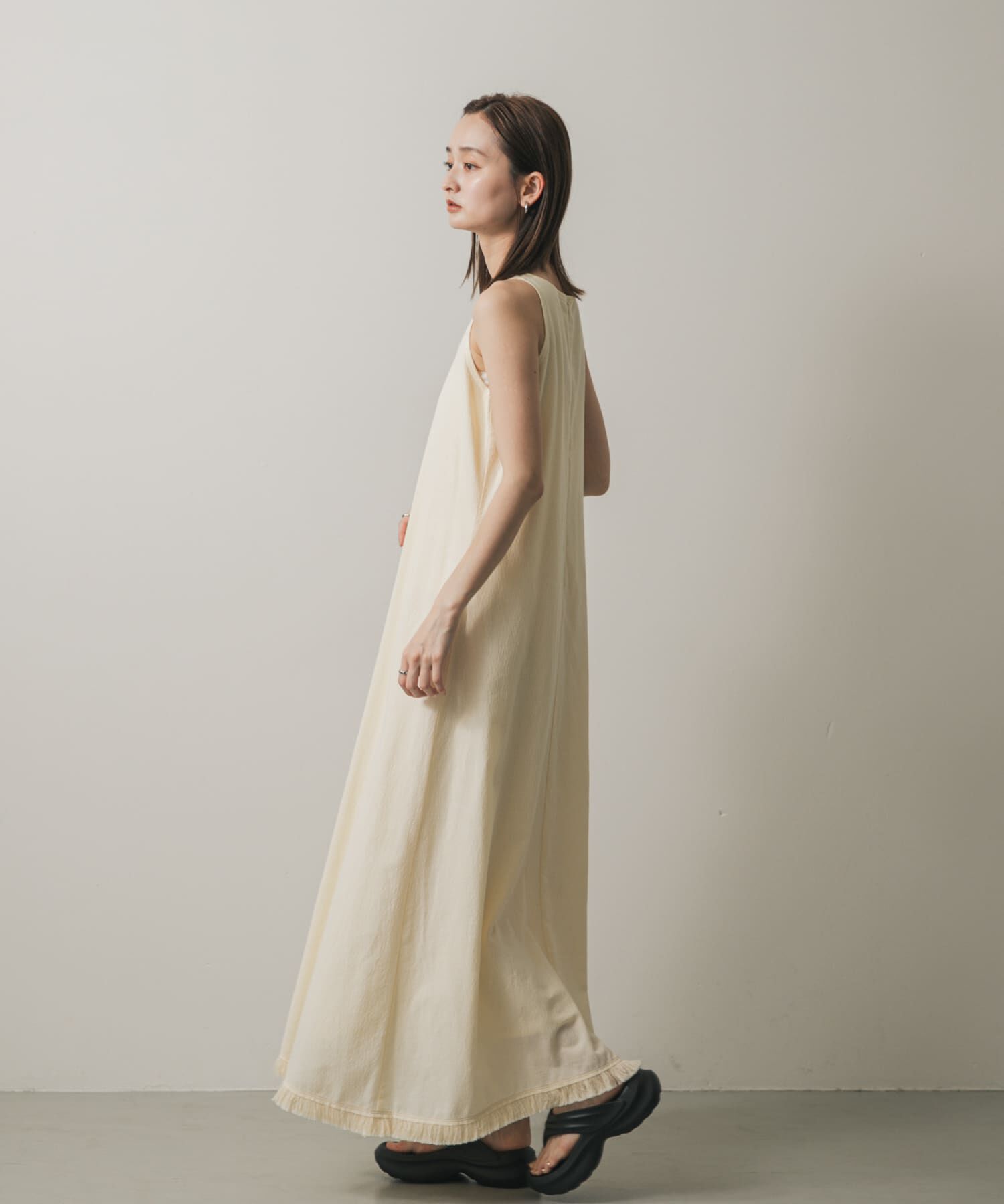 SENSE OF PLACE by URBAN RESEARCH「アメスリフリンジワンピース」|ワンピース|