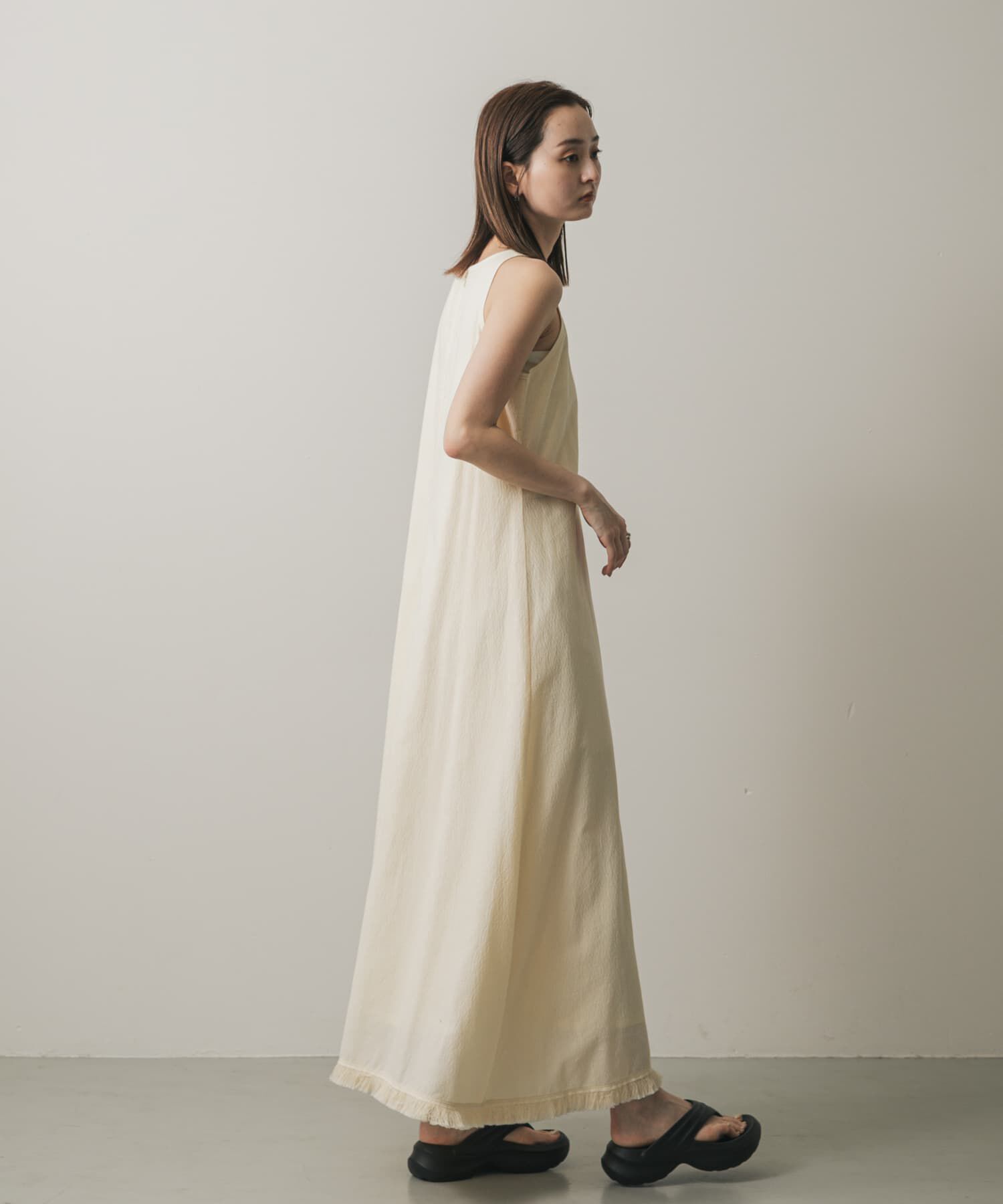 SENSE OF PLACE by URBAN RESEARCH「アメスリフリンジワンピース」|ワンピース|