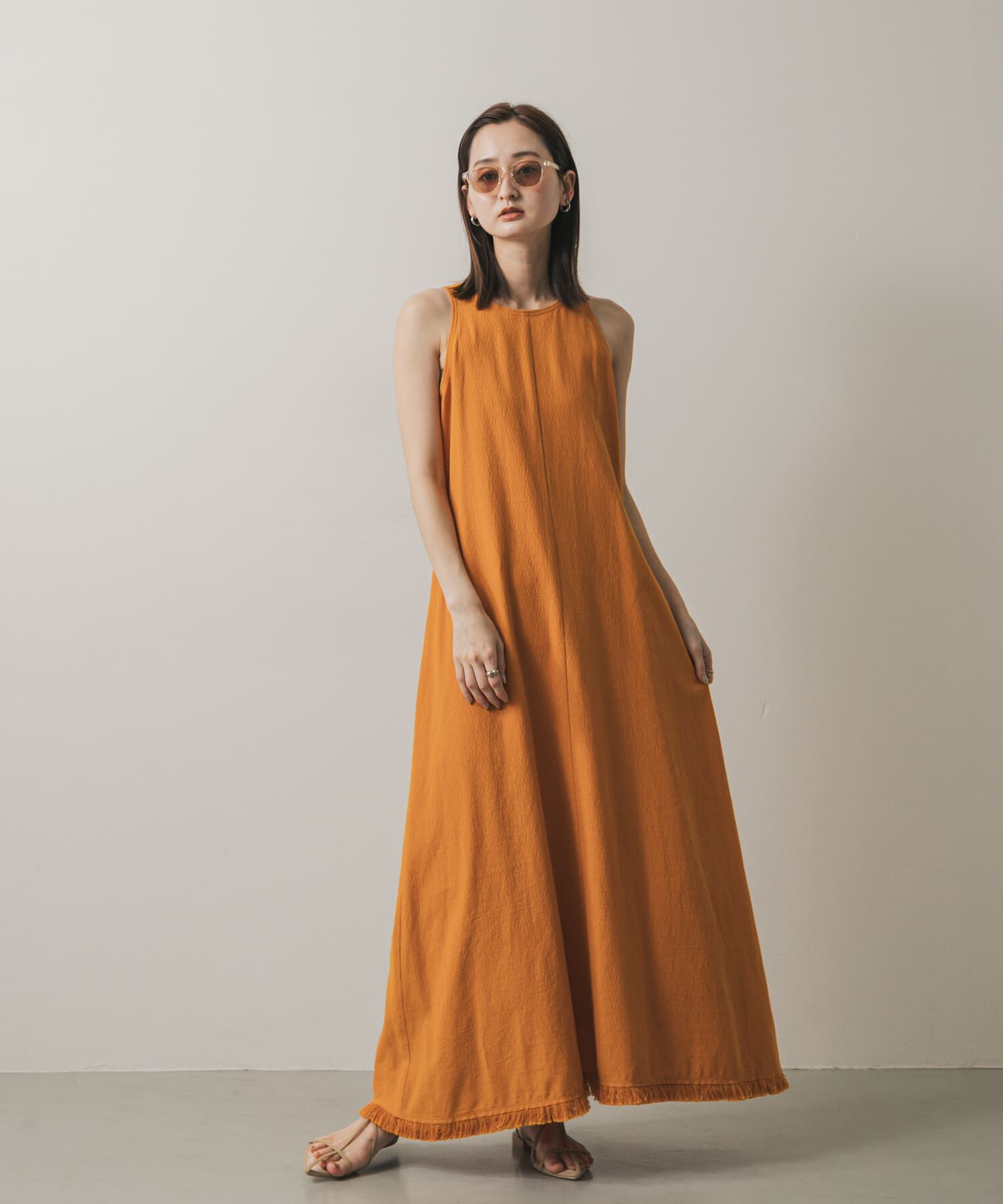 SENSE OF PLACE by URBAN RESEARCH「アメスリフリンジワンピース」|ワンピース|