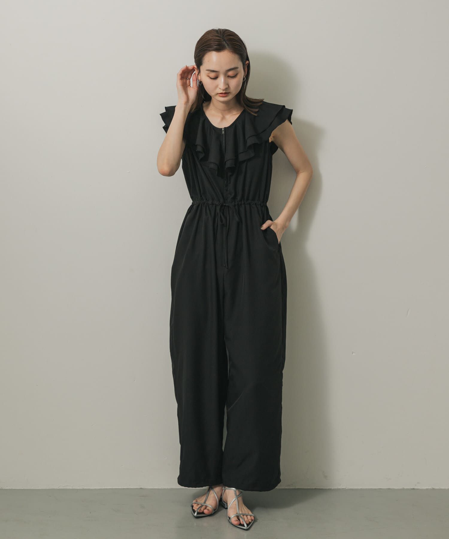 SENSE OF PLACE by URBAN RESEARCH「フリルオールインワン」|スカート|