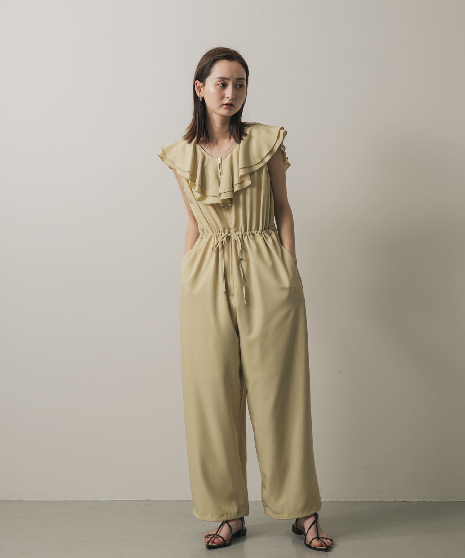 SENSE OF PLACE by URBAN RESEARCH「フリルオールインワン」|スカート|