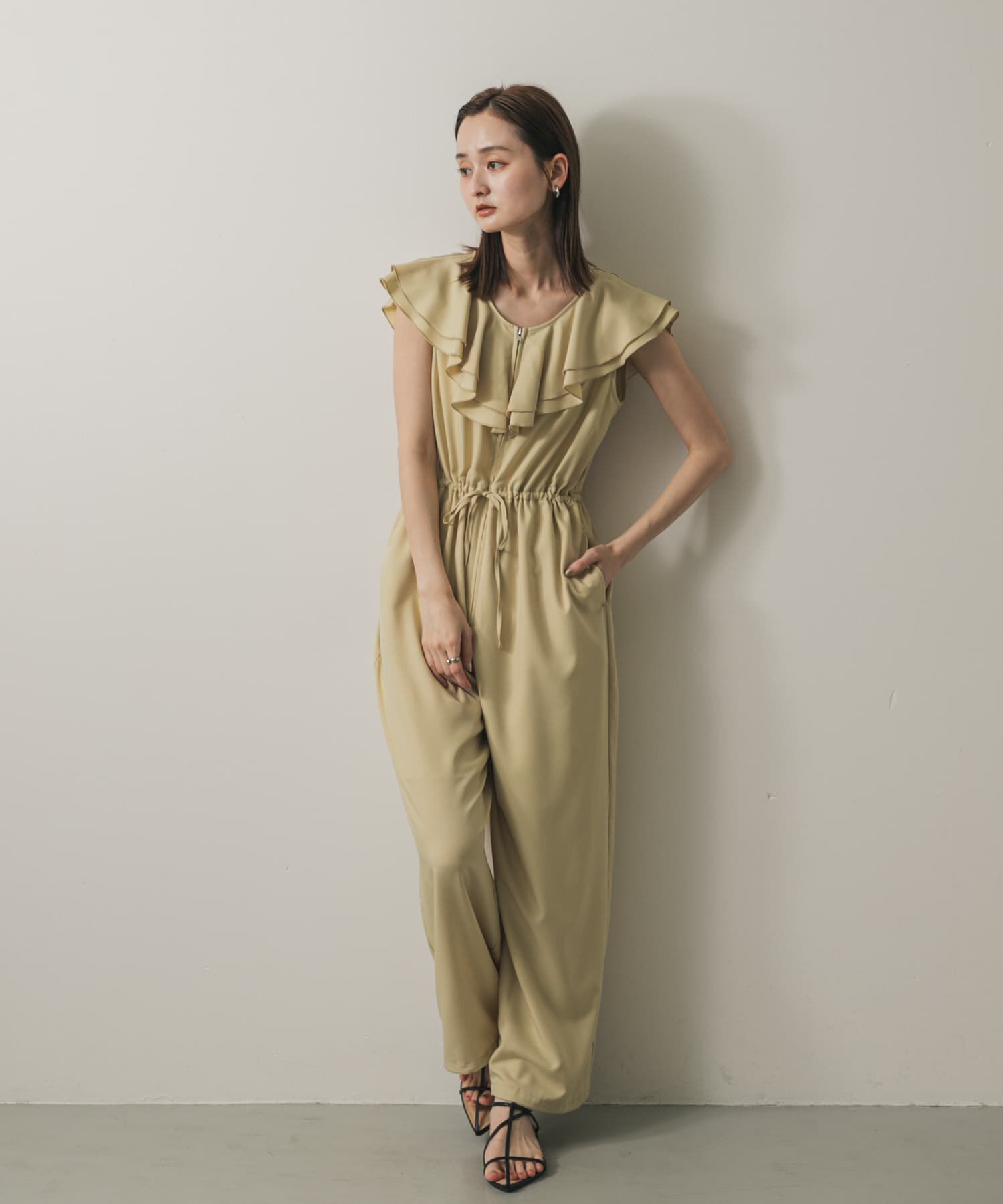 SENSE OF PLACE by URBAN RESEARCH「フリルオールインワン」|スカート|