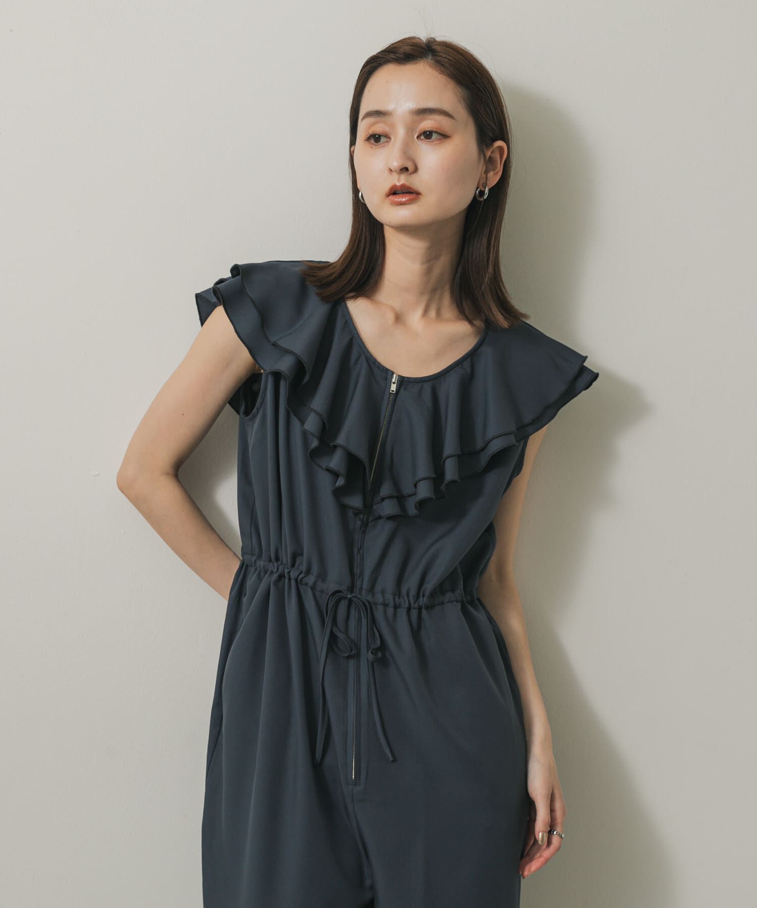 SENSE OF PLACE by URBAN RESEARCH「フリルオールインワン」|スカート|