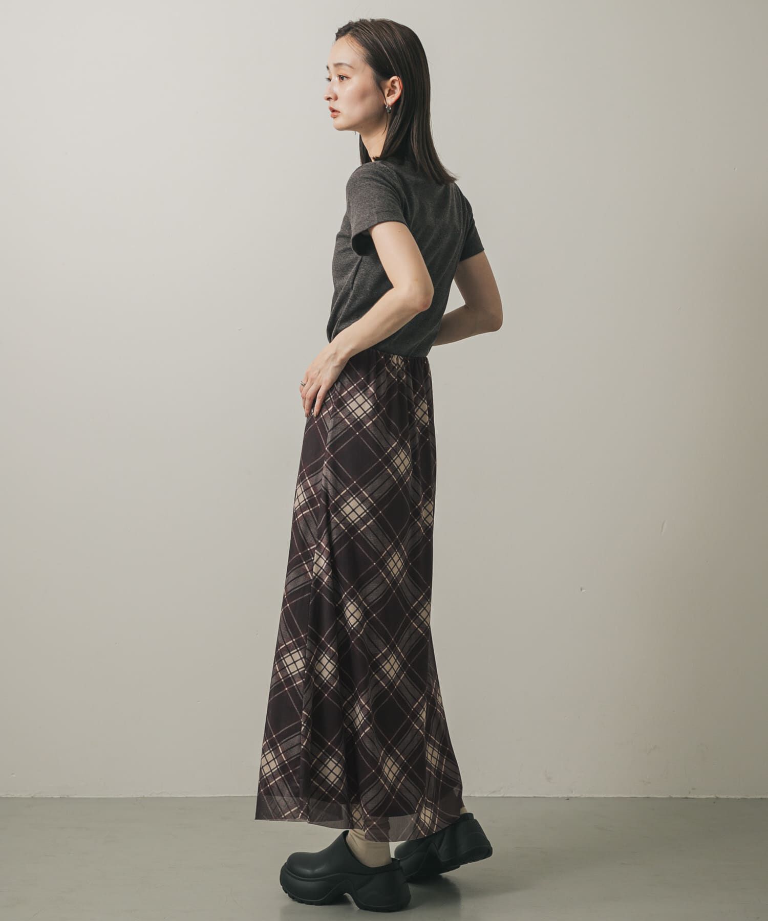 SENSE OF PLACE by URBAN RESEARCH「シアーチェックスカート」|スカート|