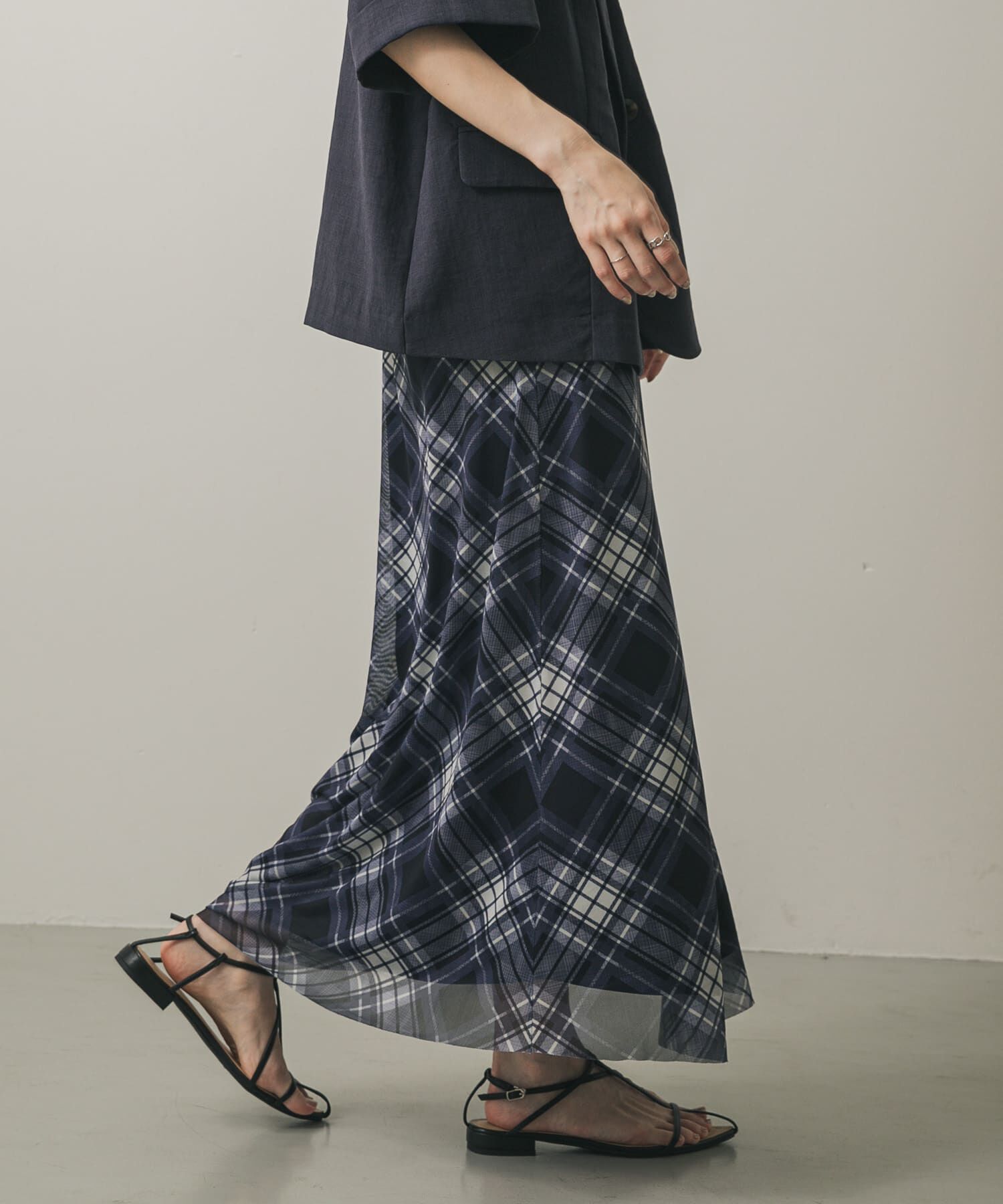 SENSE OF PLACE by URBAN RESEARCH「シアーチェックスカート」|スカート|