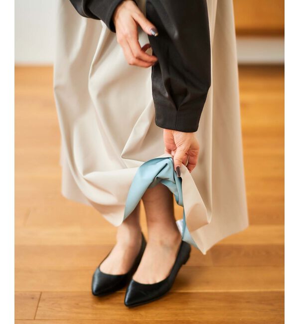 le.coeur blanc「リバーシブルタフタスカート」|スカート|