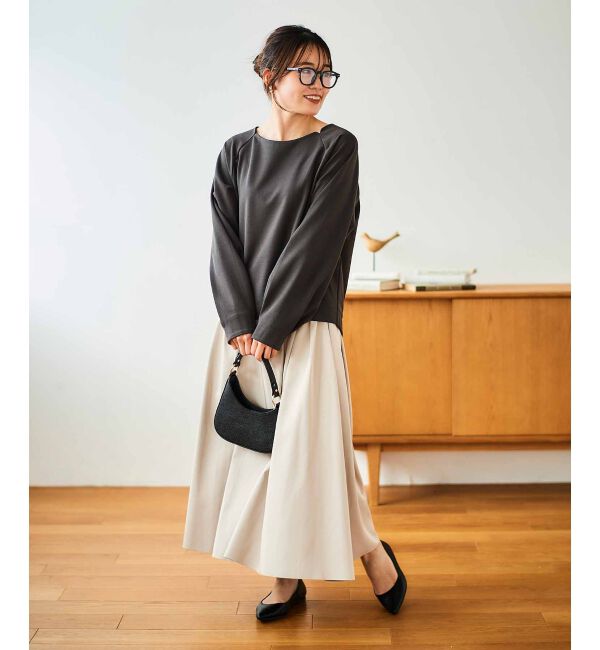 le.coeur blanc「リバーシブルタフタスカート」|スカート|