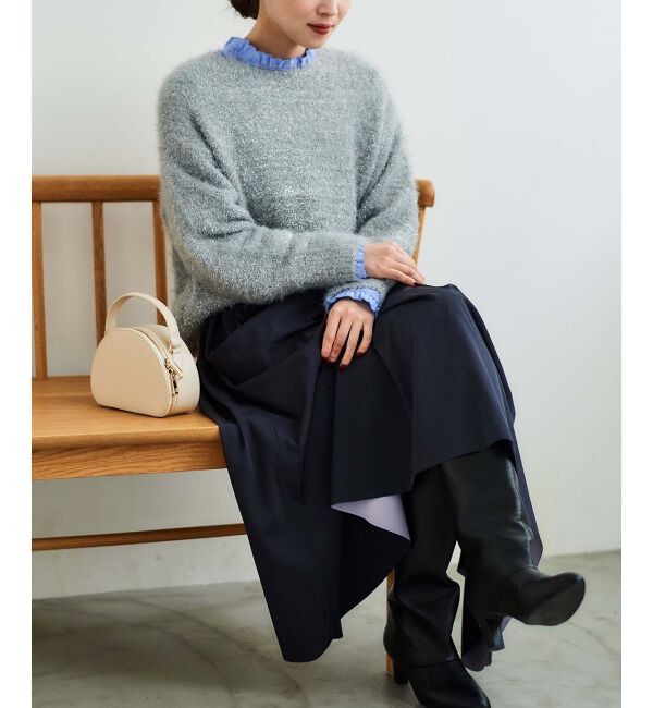 le.coeur blanc「リバーシブルタフタスカート」|スカート|