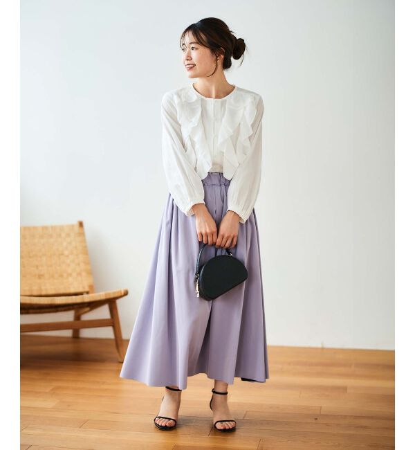 le.coeur blanc「リバーシブルタフタスカート」|スカート|