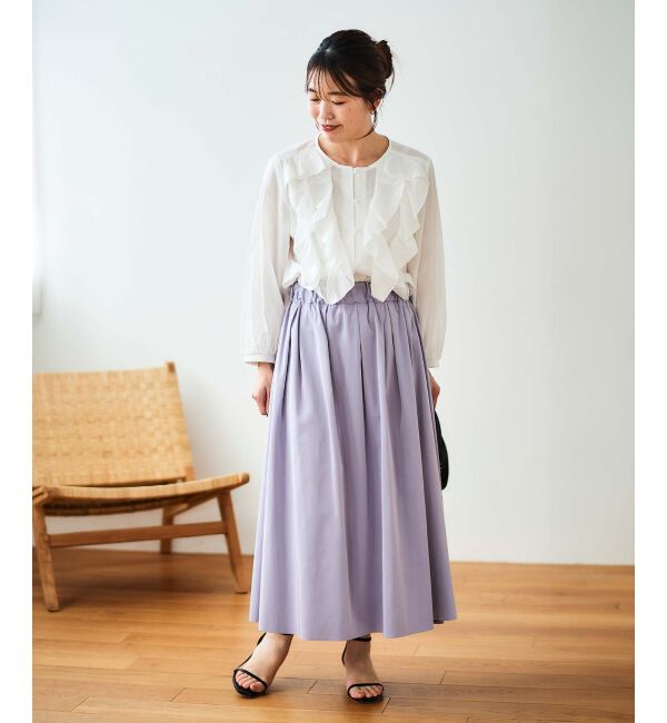 le.coeur blanc「リバーシブルタフタスカート」|スカート|