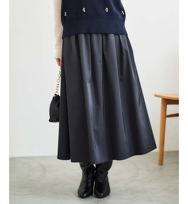 le.coeur blanc「リバーシブルタフタスカート」|スカート|