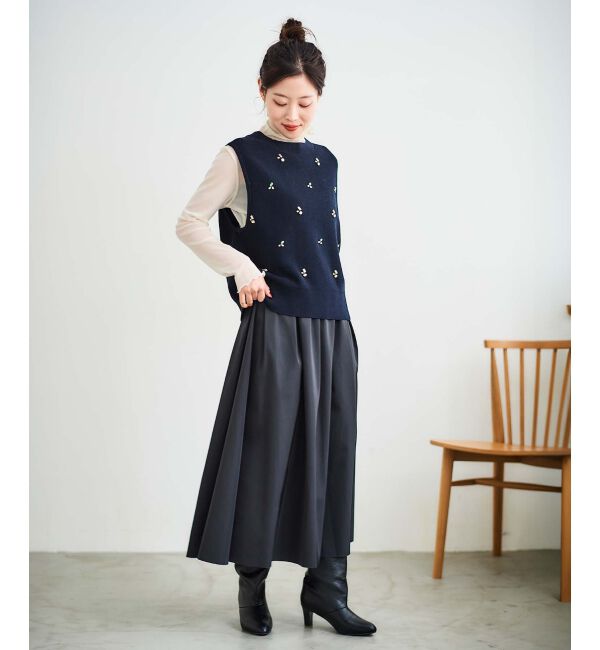 le.coeur blanc「リバーシブルタフタスカート」|スカート|