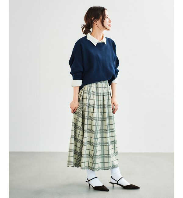 le.coeur blanc「リバーシブルタフタスカート」|スカート|