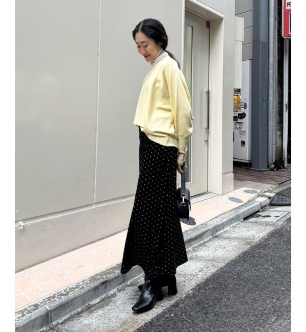  「《手洗い可能》ジュエリーボタンスリーブニット」|ニット・セーター|