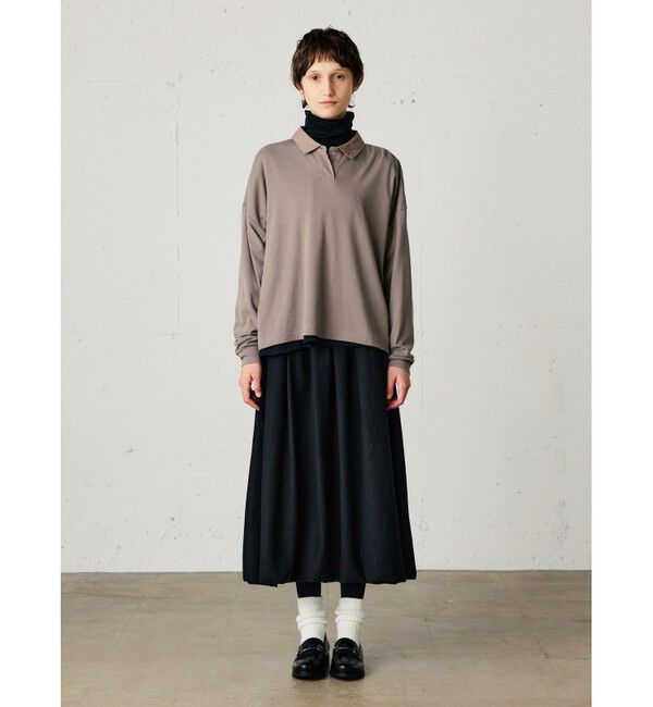 MidiUmi「MidiUmi ポロカラープルオーバー」|Tシャツ・カットソー|