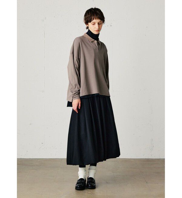 MidiUmi「MidiUmi ポロカラープルオーバー」|Tシャツ・カットソー|