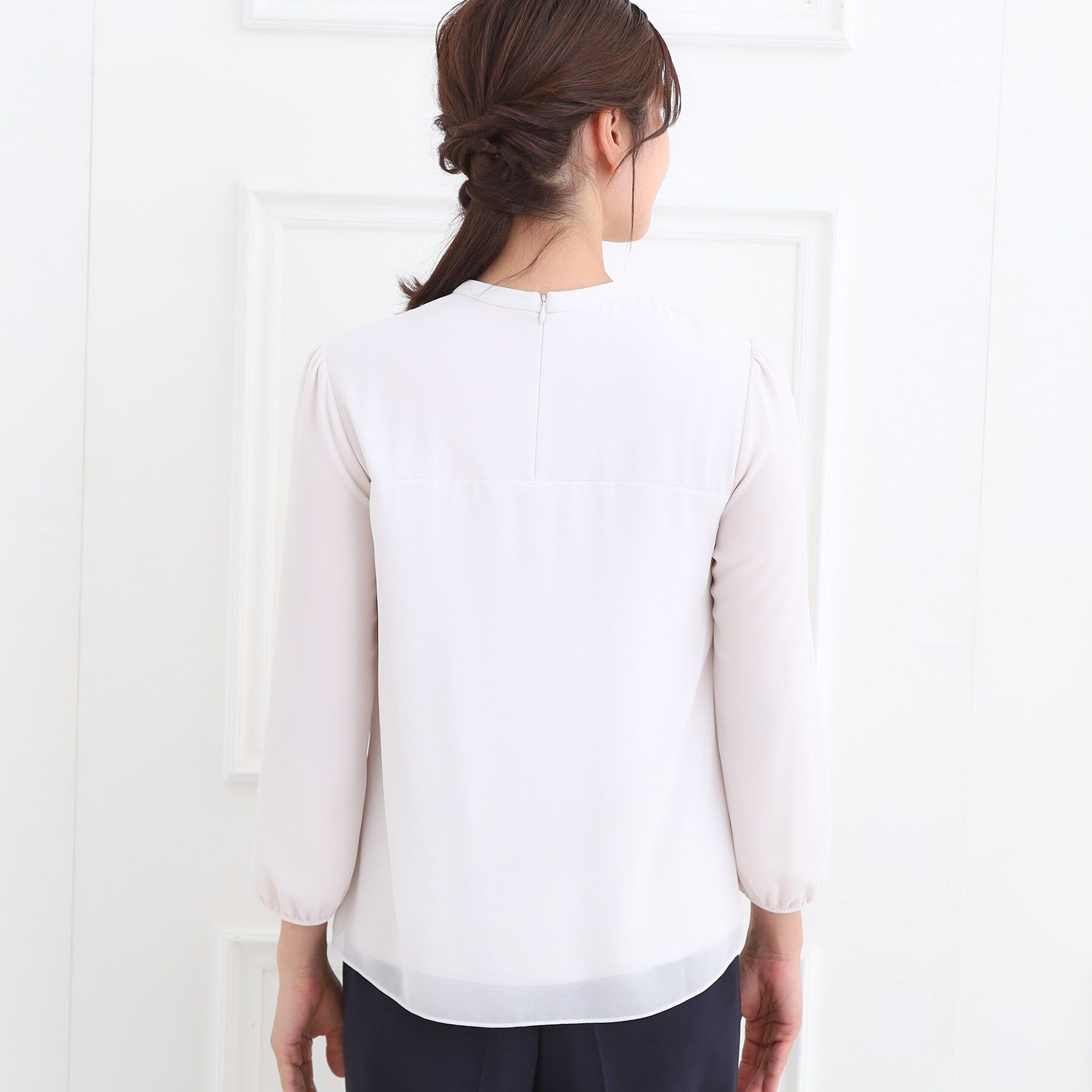 Reflect「【フォーマル／入卒／お仕事に◎】スタンドネックブラウス」|シャツ・ブラウス|