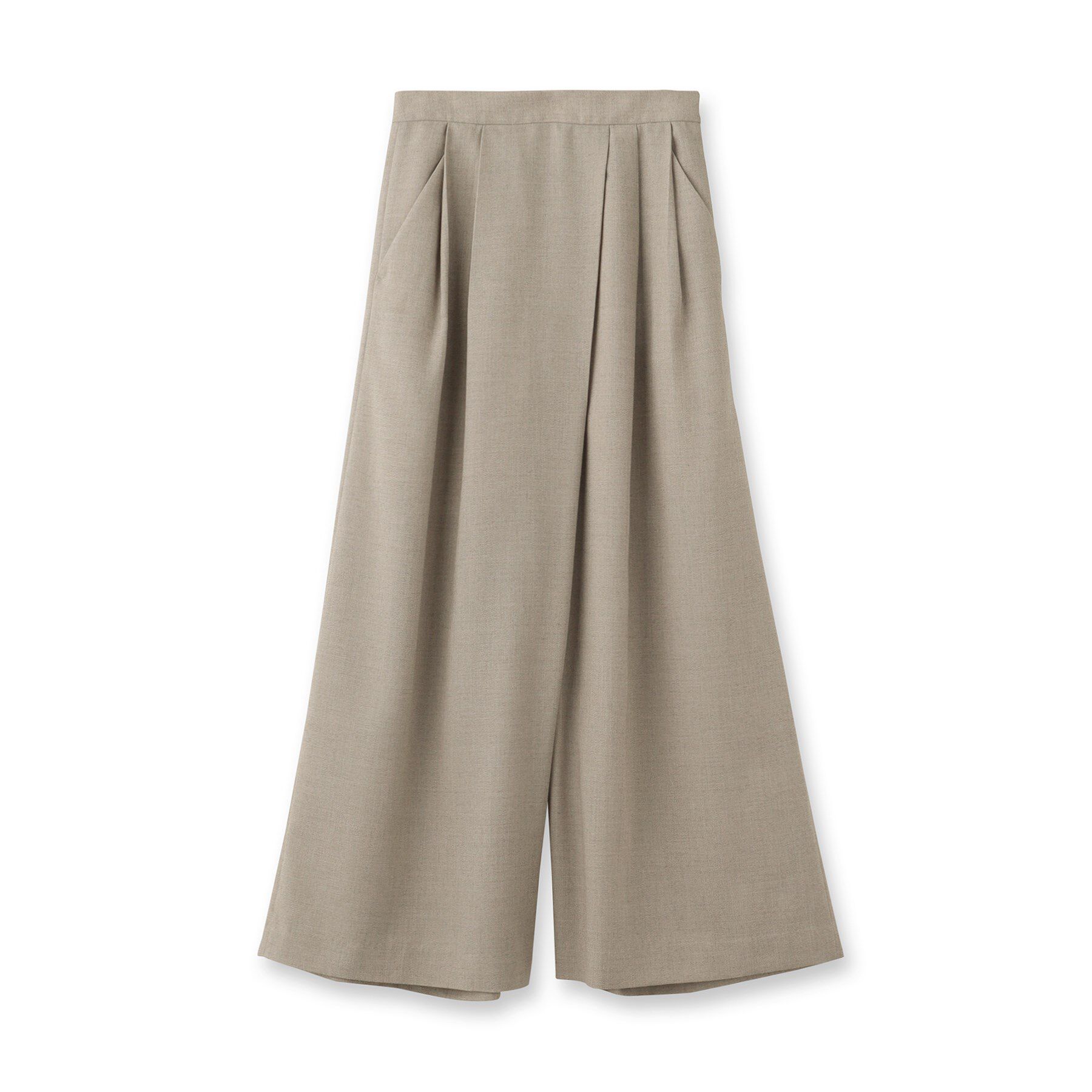 DRESSTERIOR「【洗える/後ろウエストゴム】アシンメトリーウォッシャブルタックフレアパンツ」|その他|