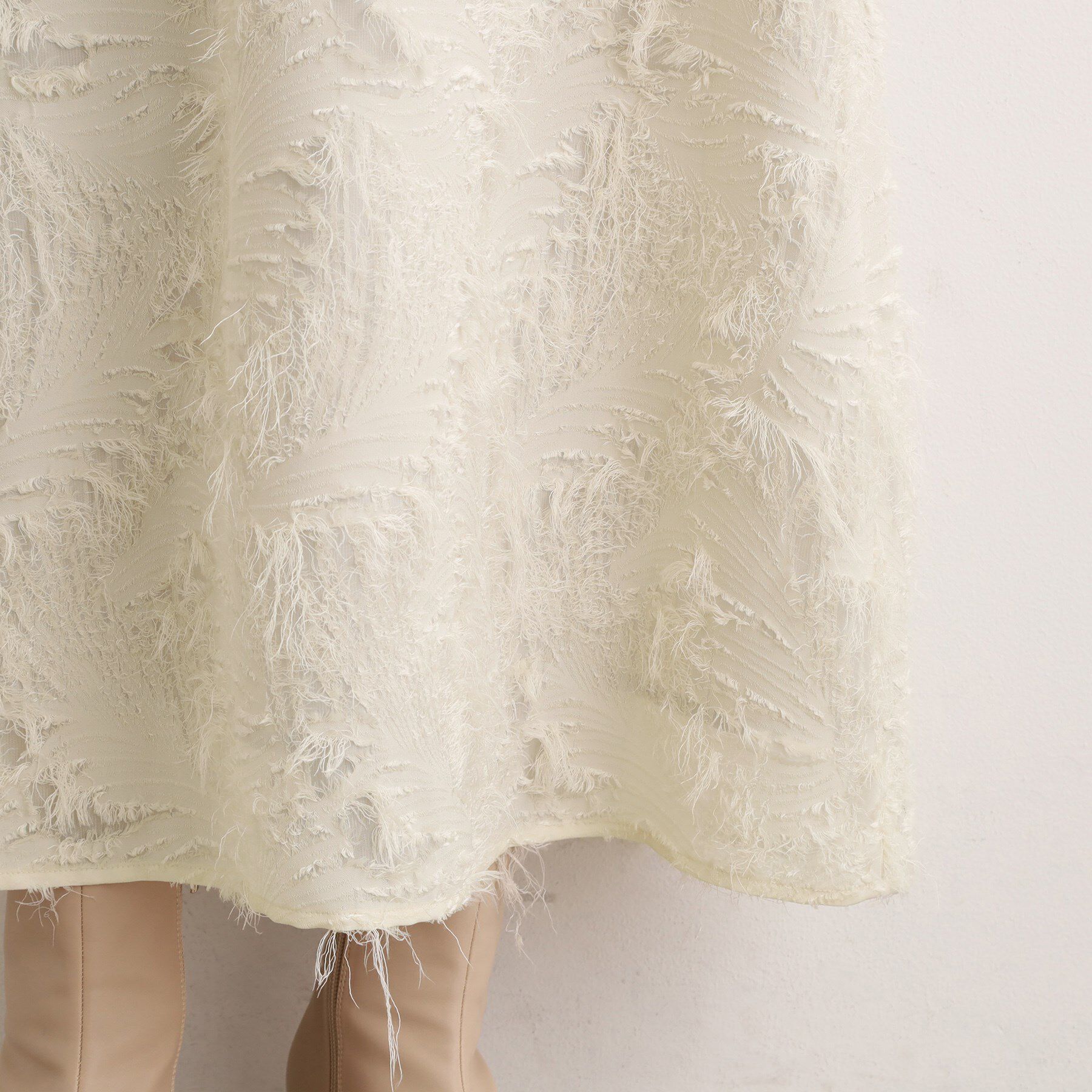 grove「纏うだけで気分が華やぐ　主役級シャギースカート」|スカート|