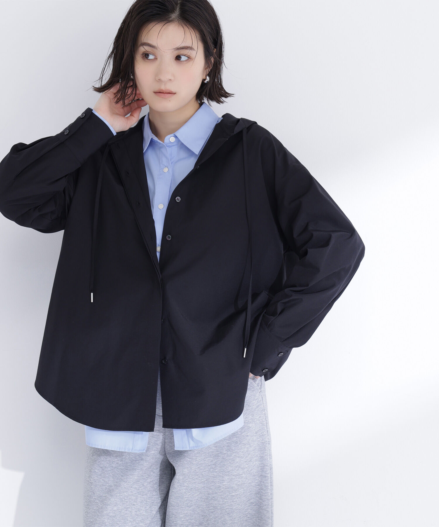  「フーディーシャツブルゾン」|ブルゾン・スタジャン|