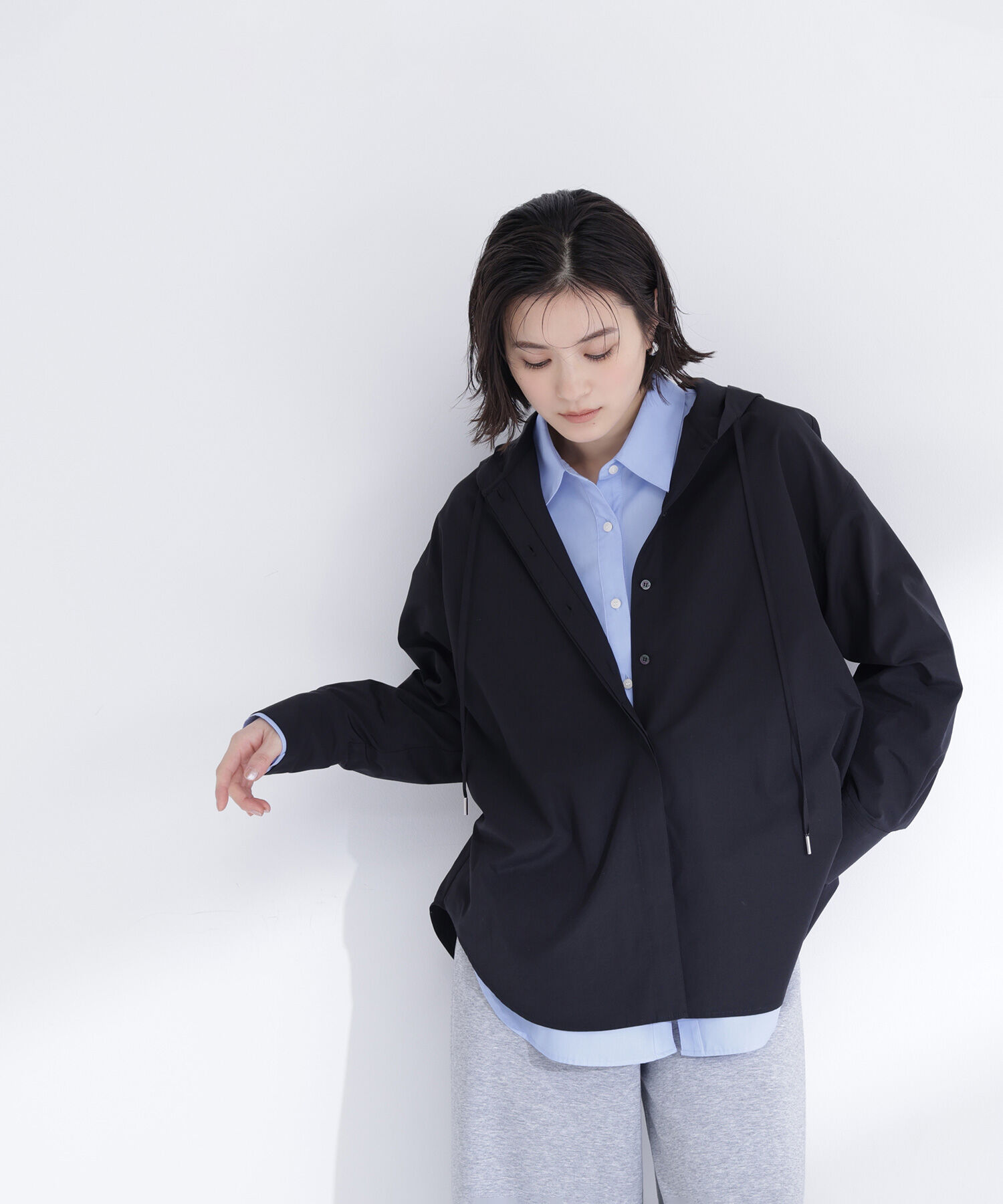  「フーディーシャツブルゾン」|ブルゾン・スタジャン|