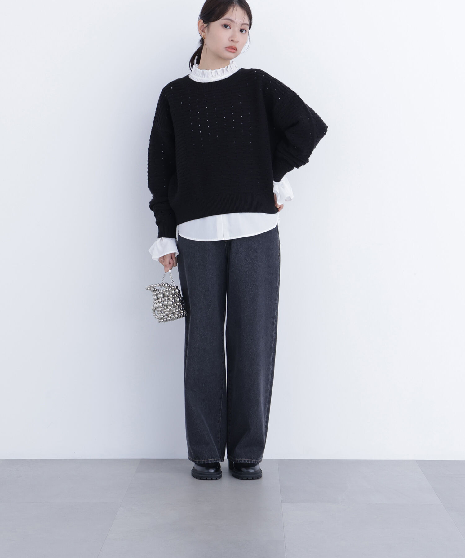  「〈N.〉 アイレットニットプルオーバー」|ニット・セーター|